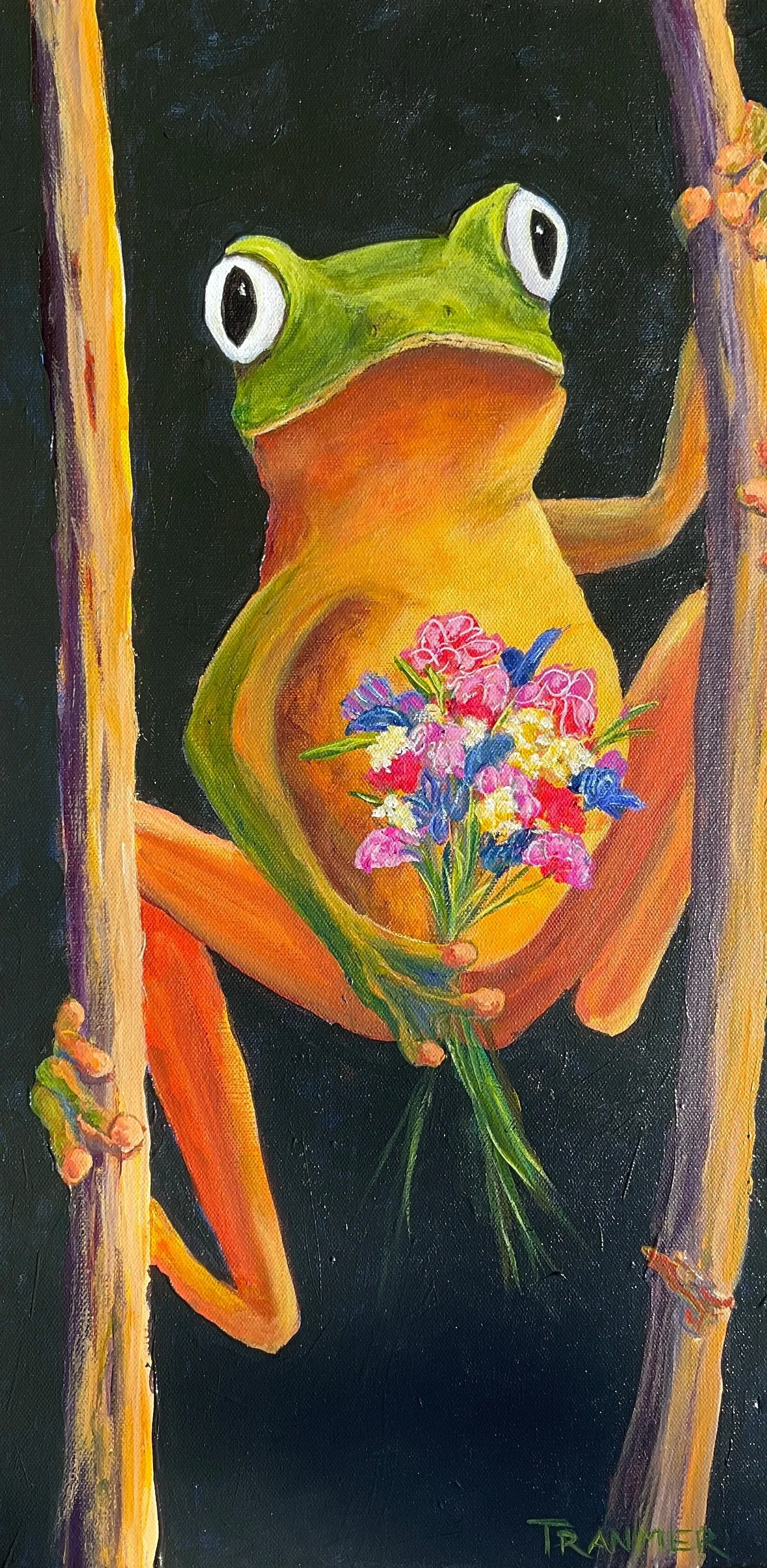 Say It With Flowers. 24" x 12".  $950 (Copy)