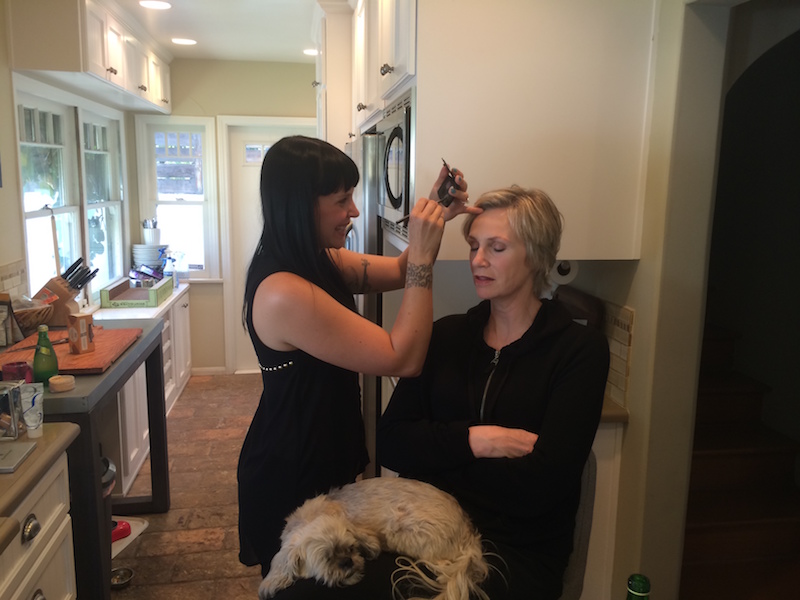 Makeup for Jane Lynch 