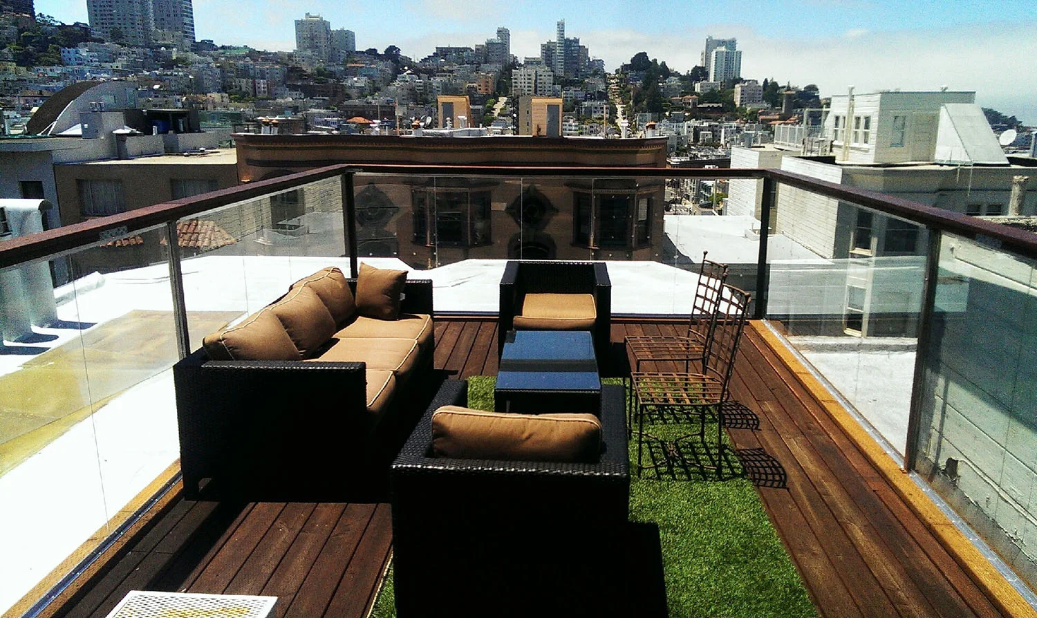 Glass Paneled Rooftop Deck 2015