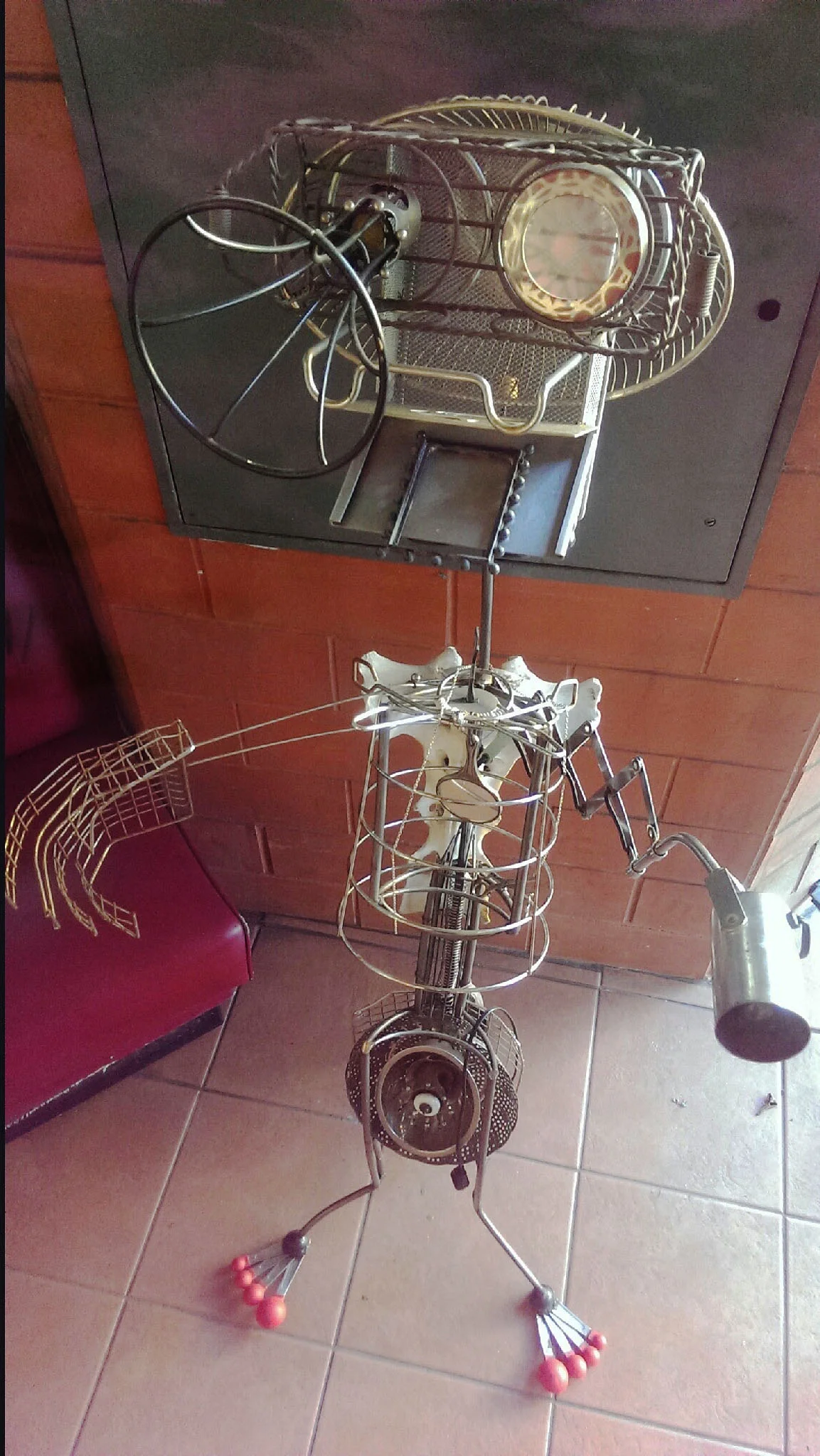 Roberto 2013 50in metal, bone, reading lamp