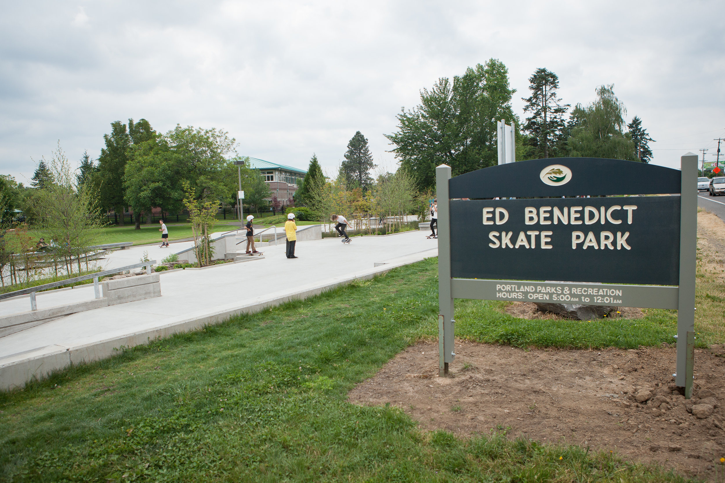  Ed Benedict Skate Park sign by Portland Parks &amp; Recreation 