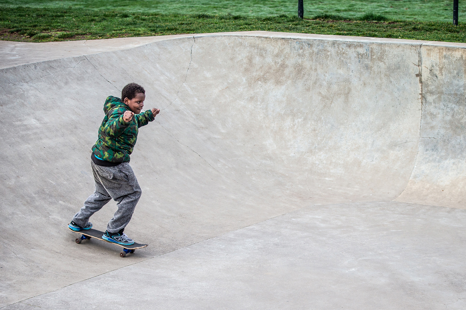  Glenhaven Skatepark’s street area has plenty of room for multiple users. 