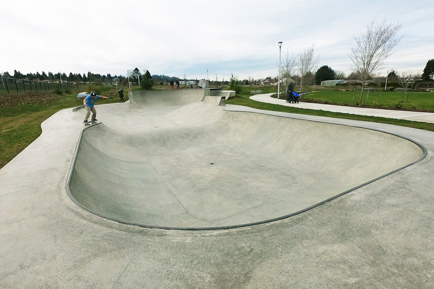  The four-foot bowl section of the Luuwit Skate Spot. 