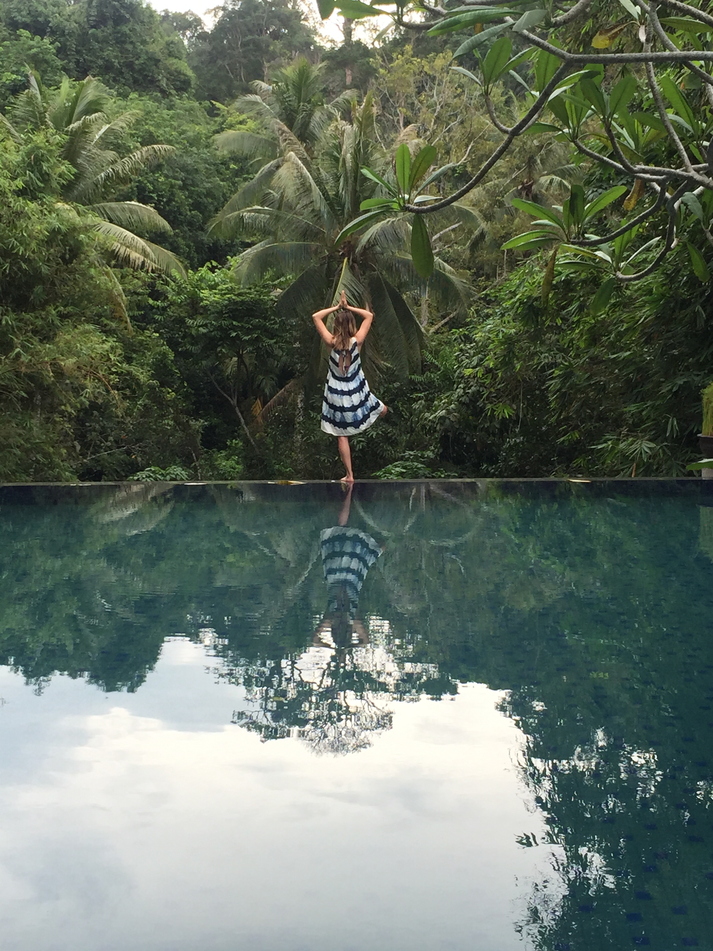 Meditation time. Balance yourself &amp; breathe in that jungle view