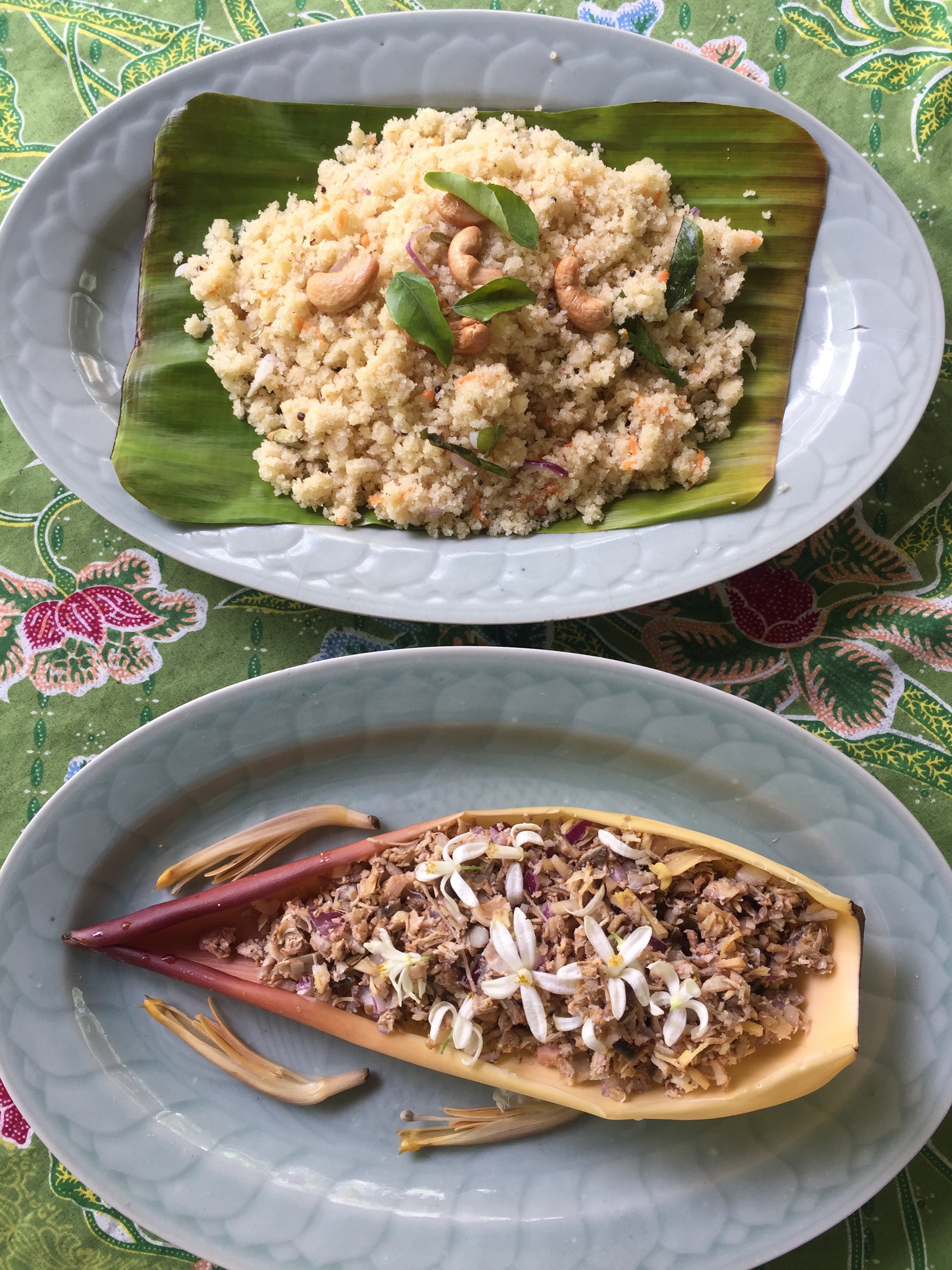 Ayurvedic &amp; vegan banana flower salad