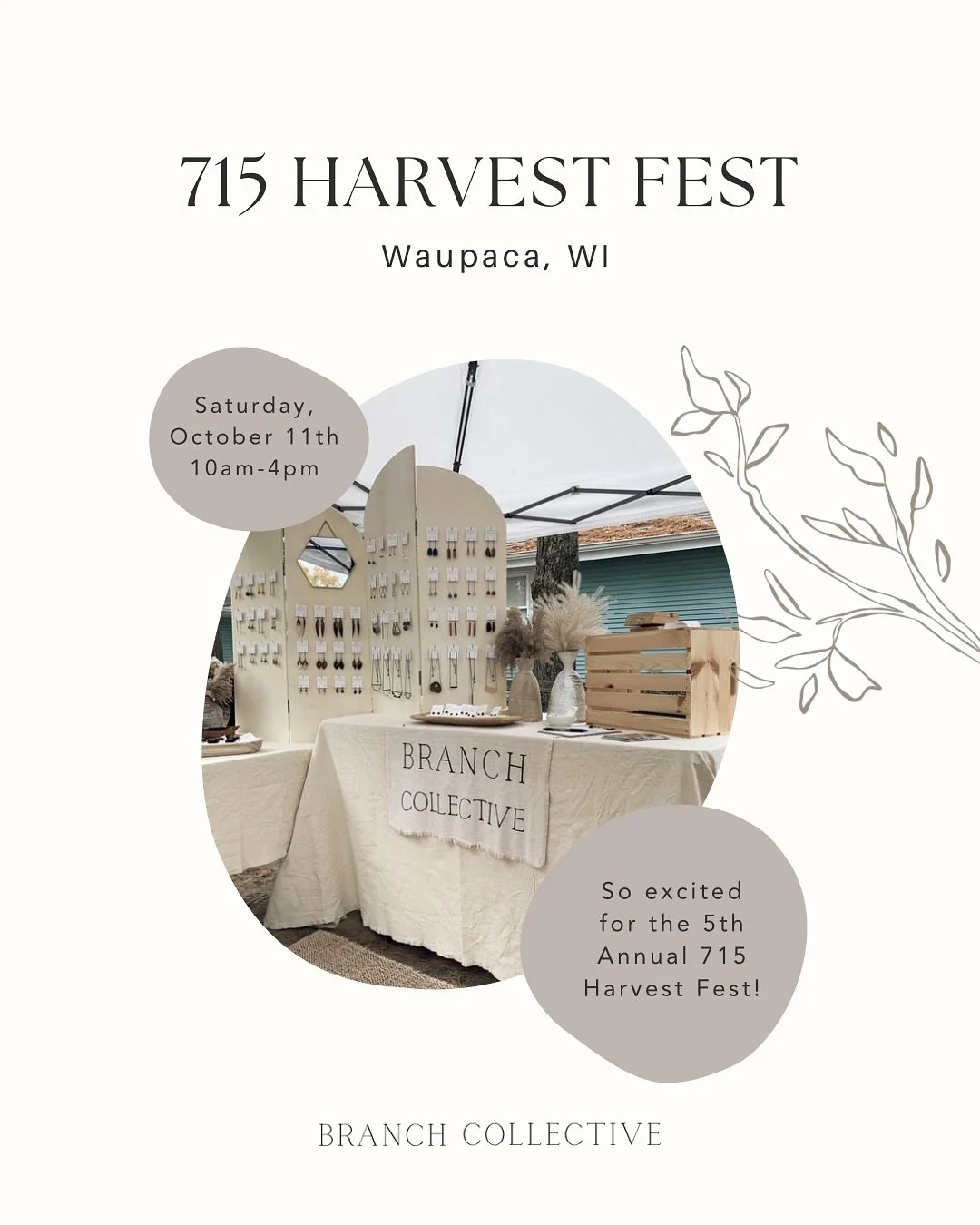 This Saturday is the 715 Harvest Fest in Waupaca, WI! Come join the festivities! 🍁🎃🍂