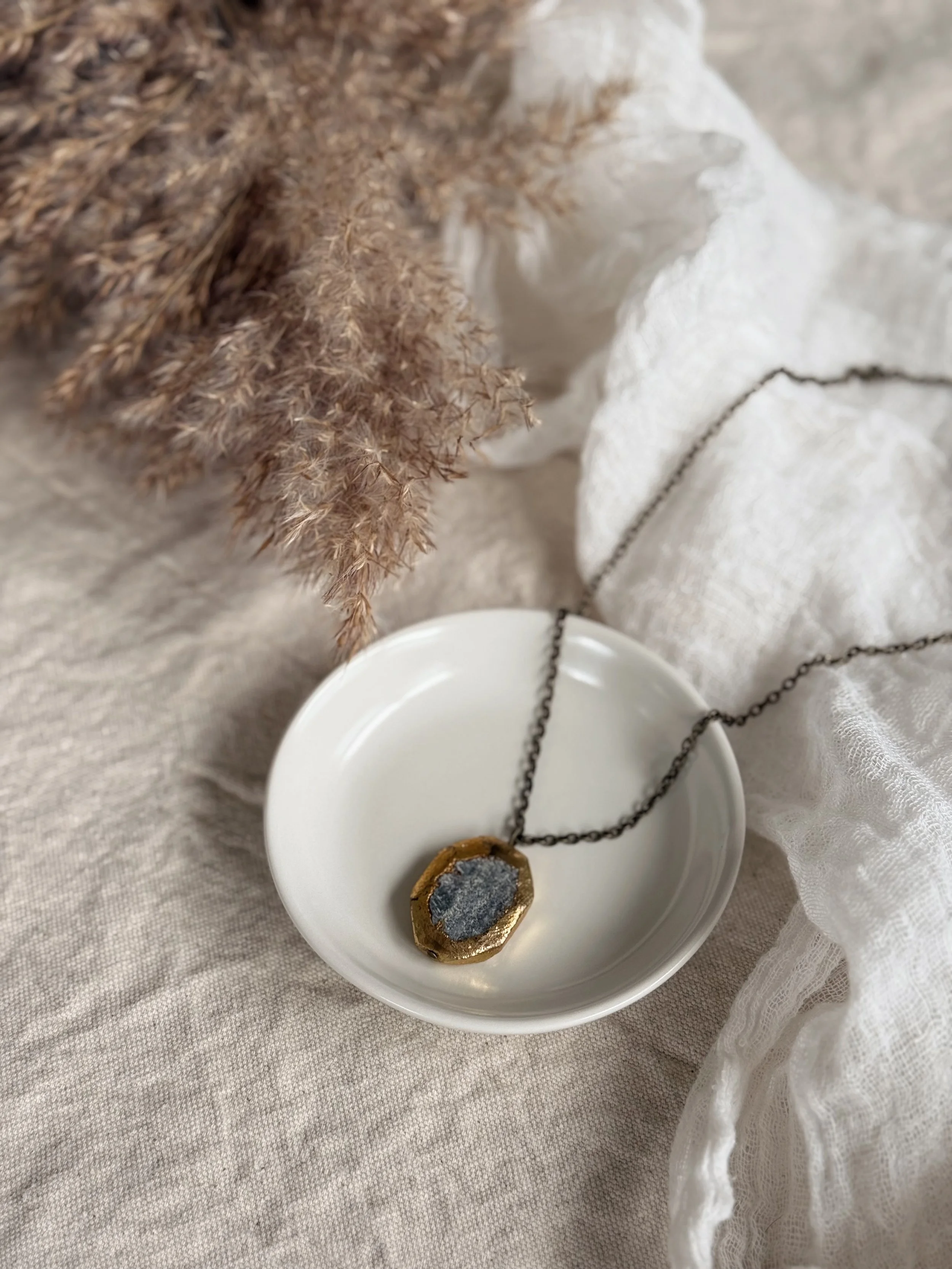 Gilded Stone Necklace