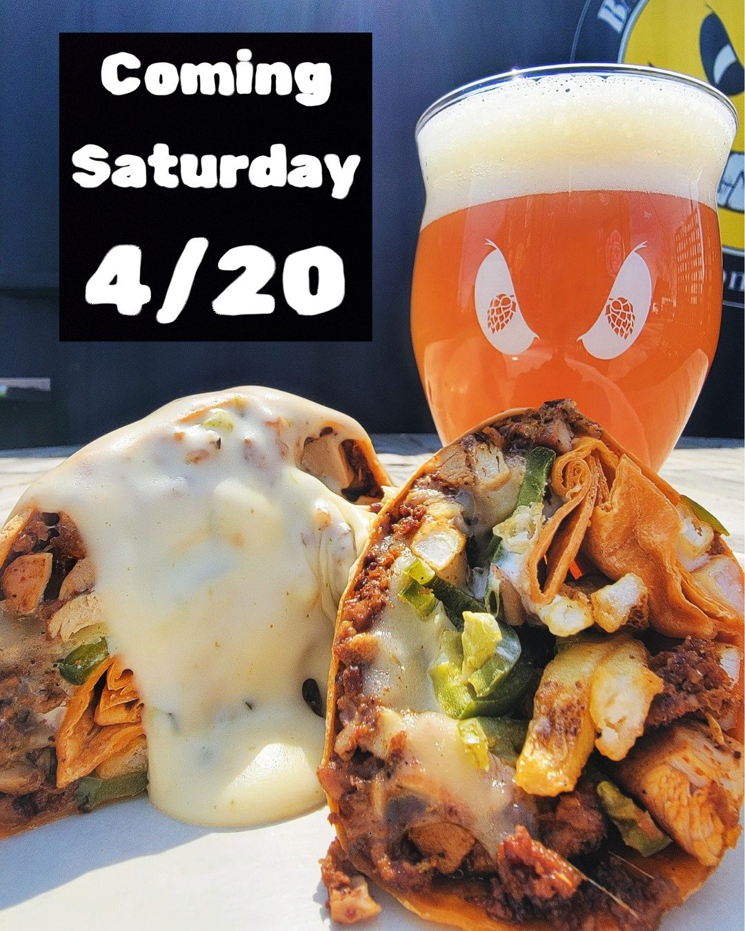 The 4/20 Rollup is coming back and it'll knock your socks off! Just 5 days until the festivities begin when we'll be releasing our 'Cause I Got REALLY Rye IPA with music by DJ Rich Deleon spinnin' records from 4:20-7:20pm. 

In the meantime, we have 