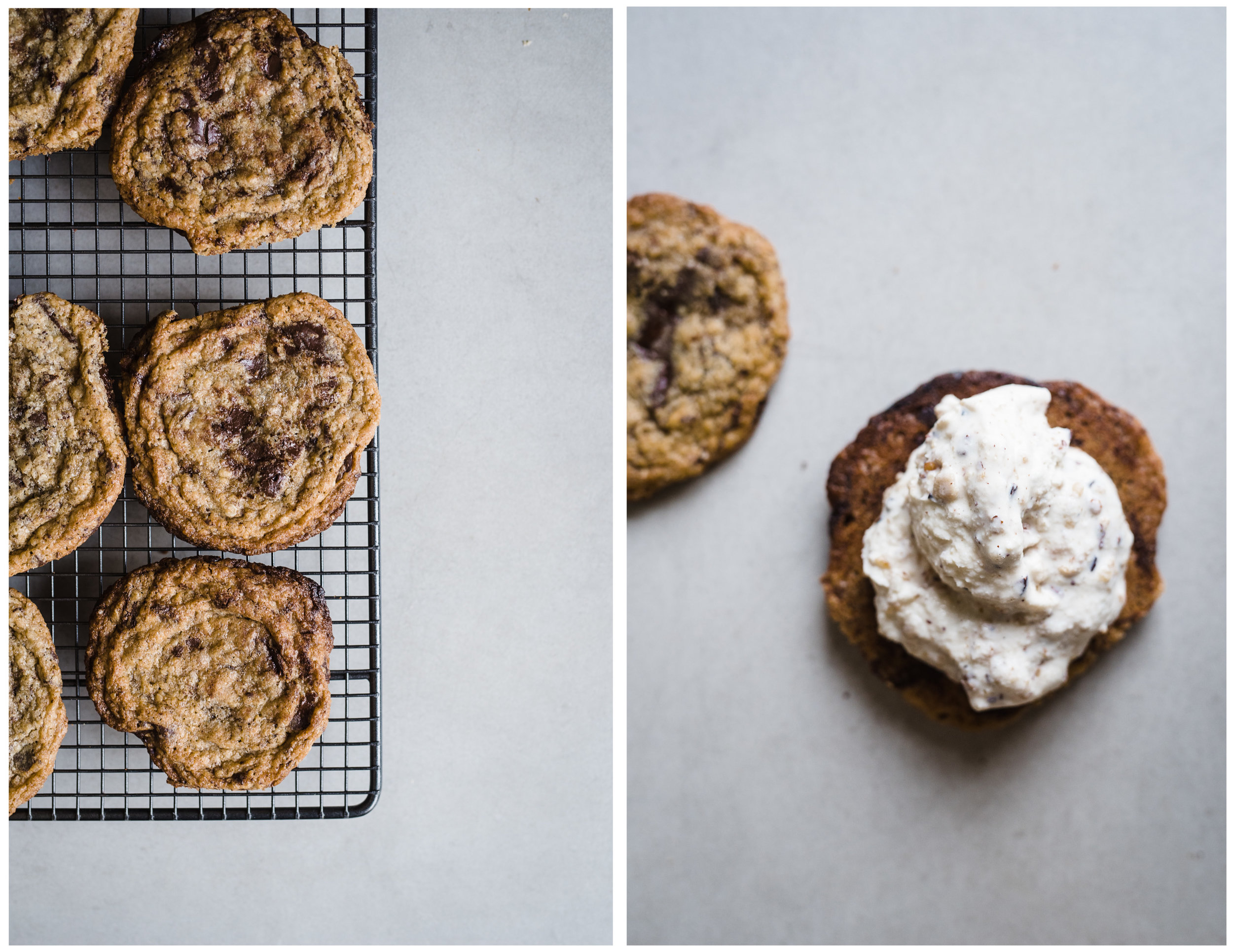 Gather a Table - HALVA ICE CREAM SANDWICH COOKIES WITH HAZELNUTS AND CACAO NIBS