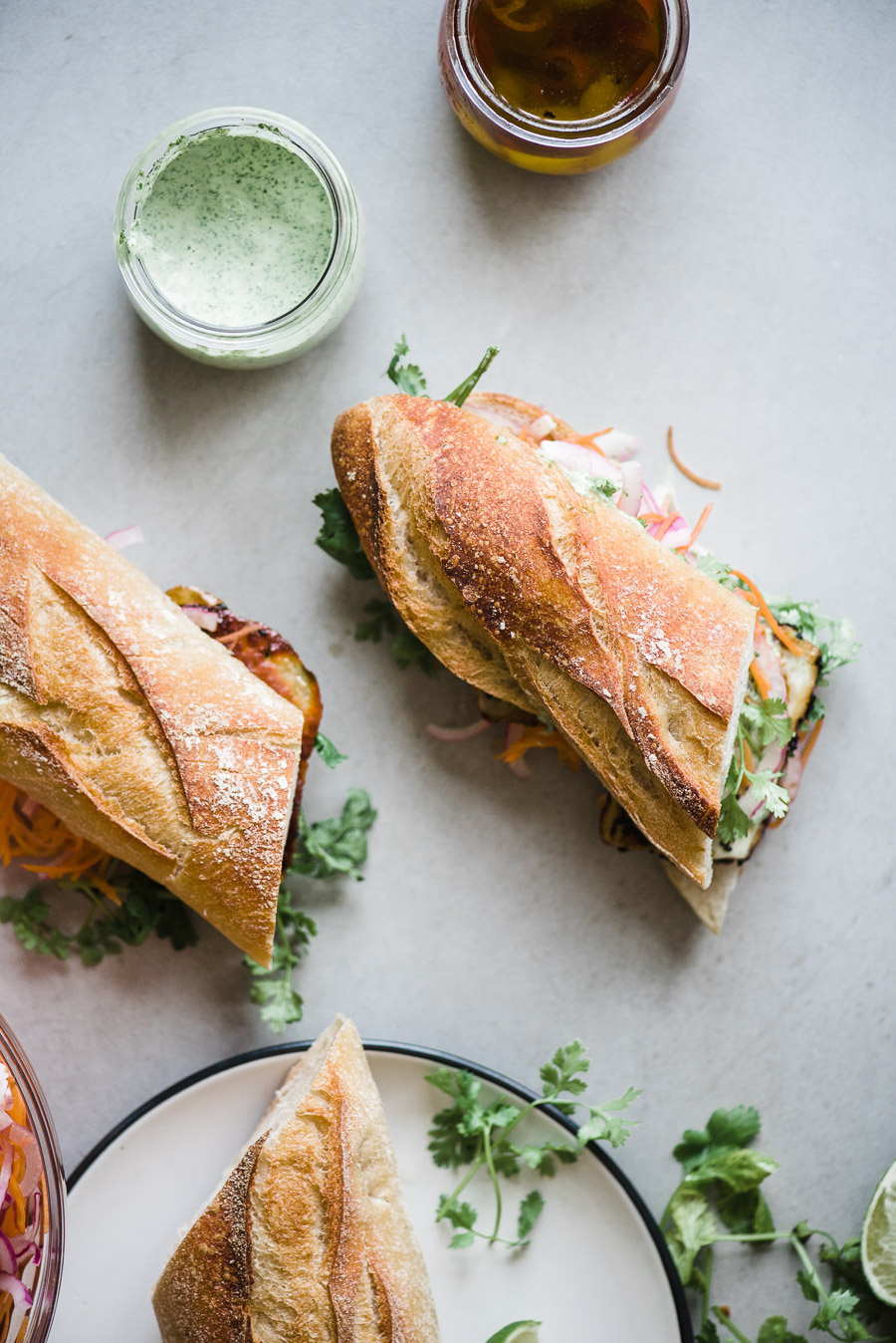 Halloumi Banh Mi Sandwich
