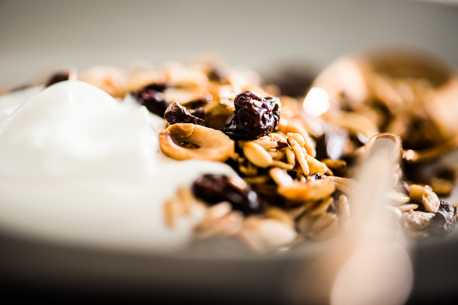 Dried Cherries, Hazelnut, Dark Chocolate & Cacao Nibs Granola