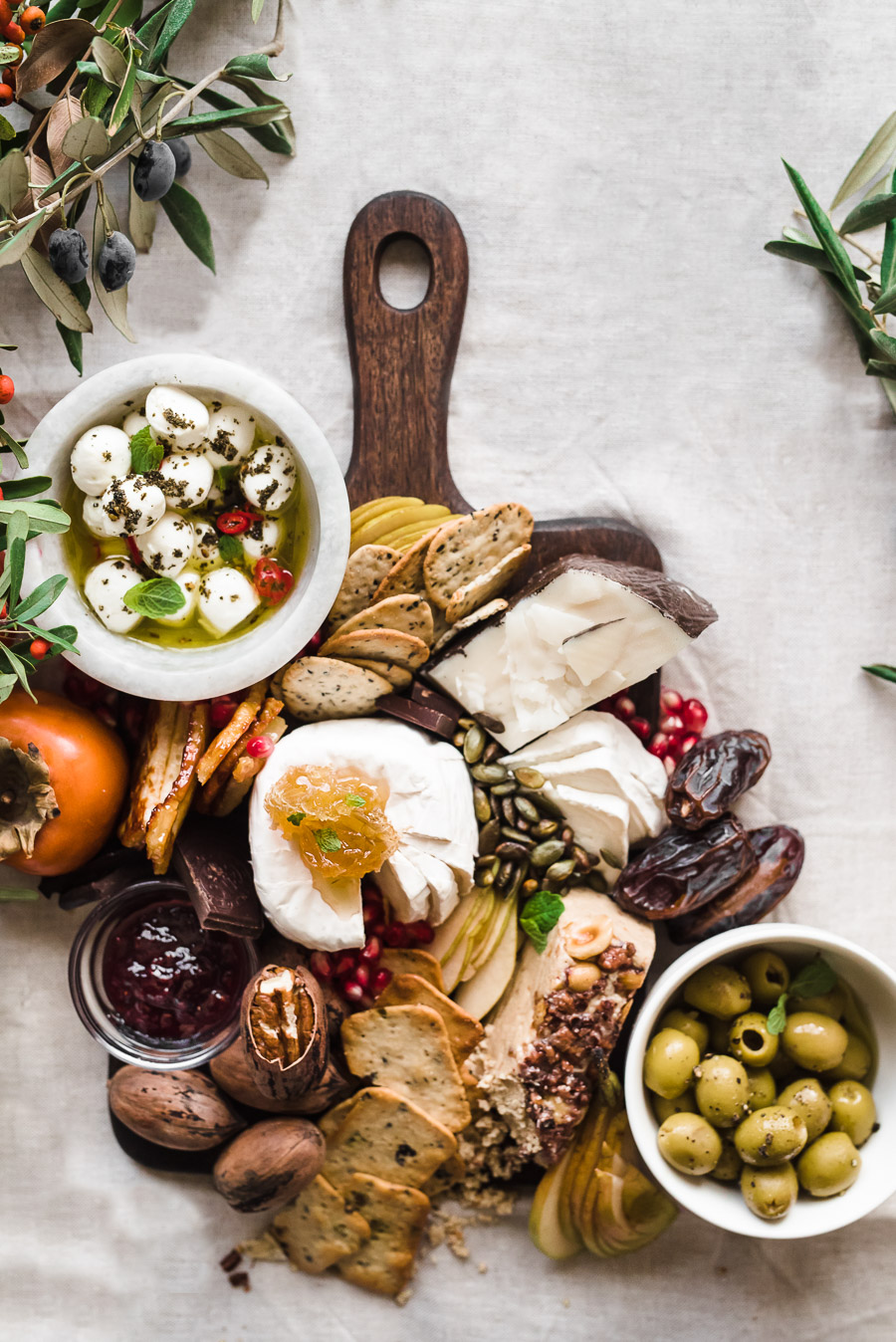 Winter Holiday Cheese Board - Gather A Table