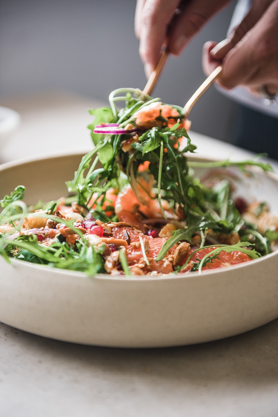 Blood Orange Salad with Soy Vinaigrette - Gather A Table