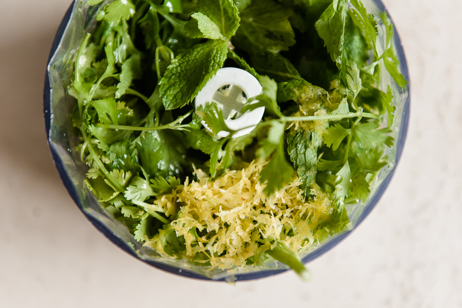 Salmon Bulgur Salad with Herby Vinaigrette | Gather a Table