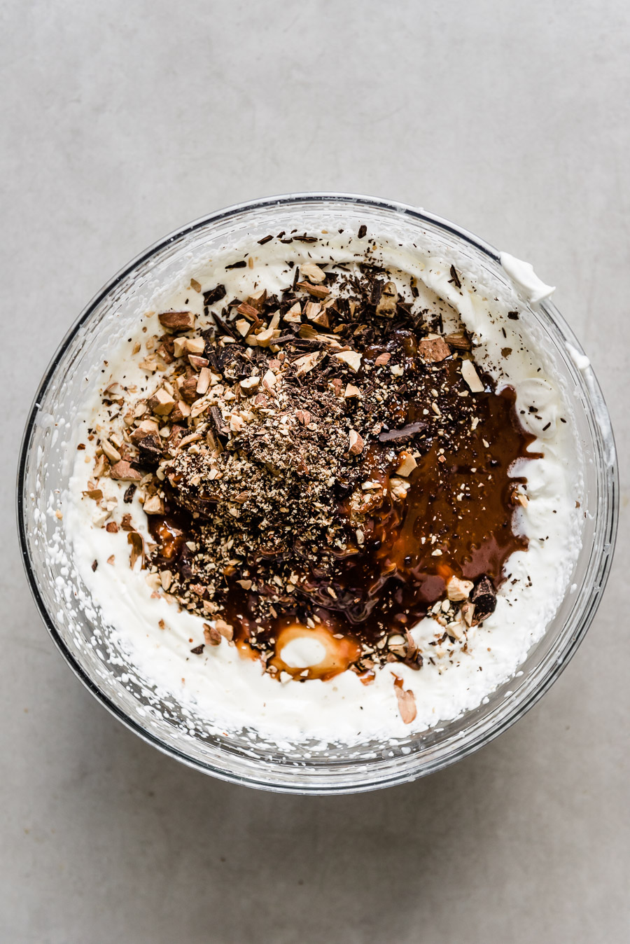 Salted Caramel Ice Cream with Chocolate Chunks & Almonds | Gather a Table