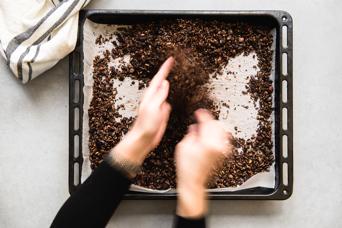 Dark Chocolate Buckwheat Granola | Gather a Table