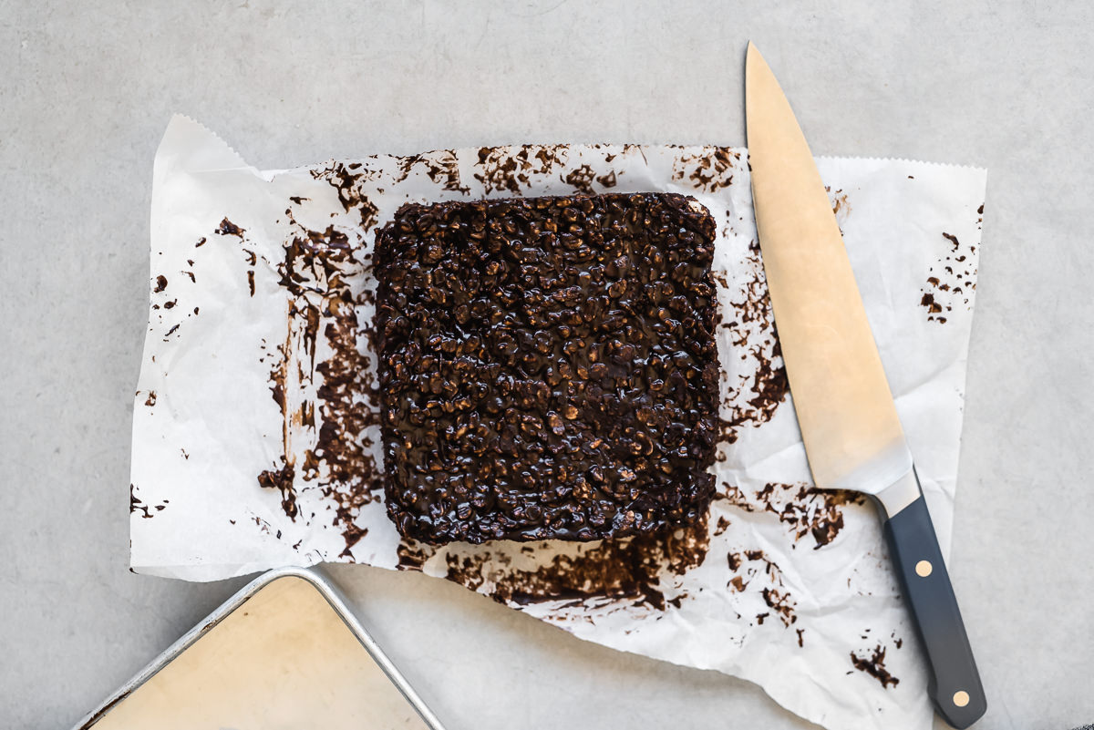 Chocolate Tahini Rice Krispies Treat | Gather a Table