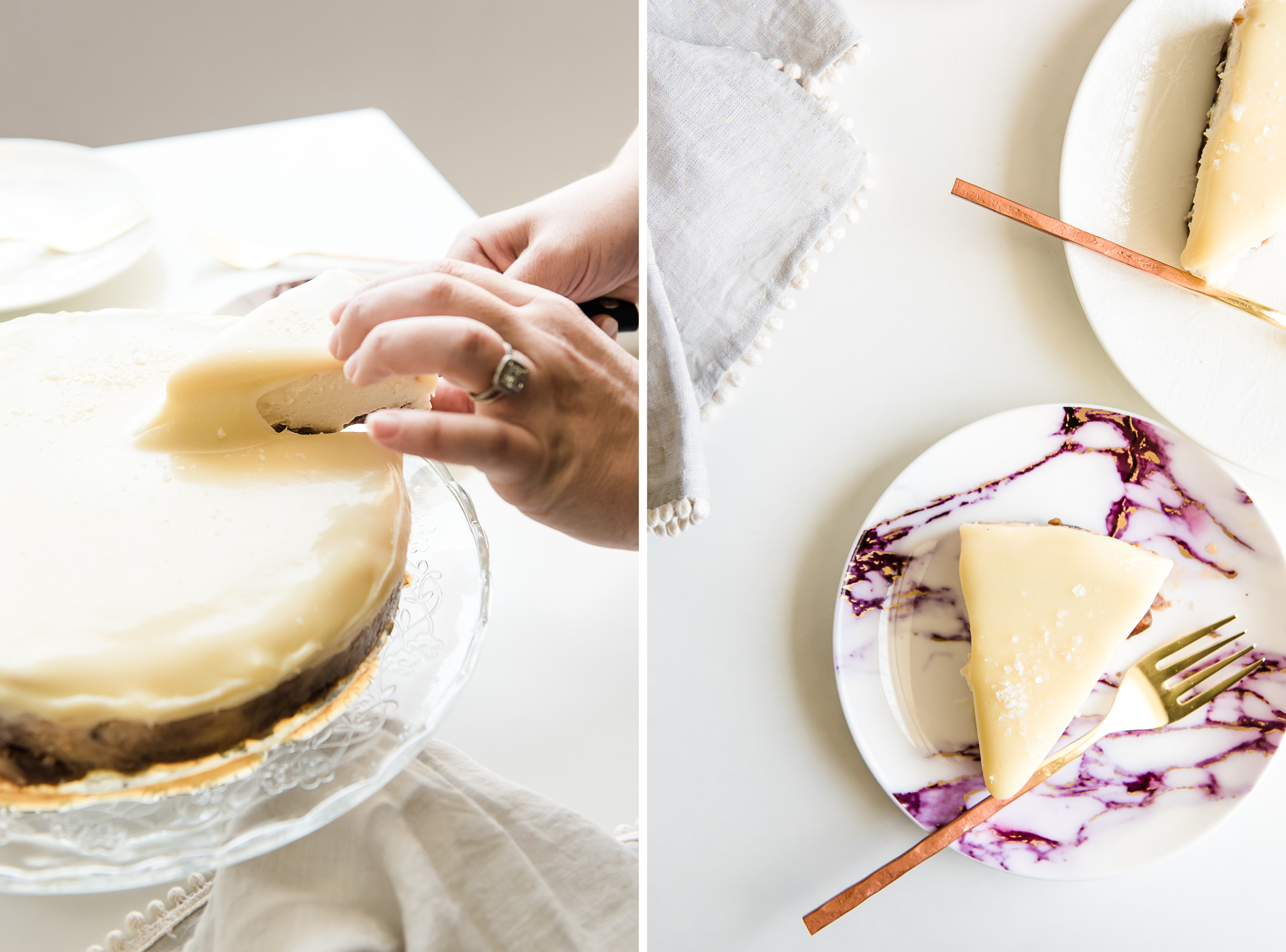 Pecan Brittle Mascarpone Cheesecake | Gather a Table