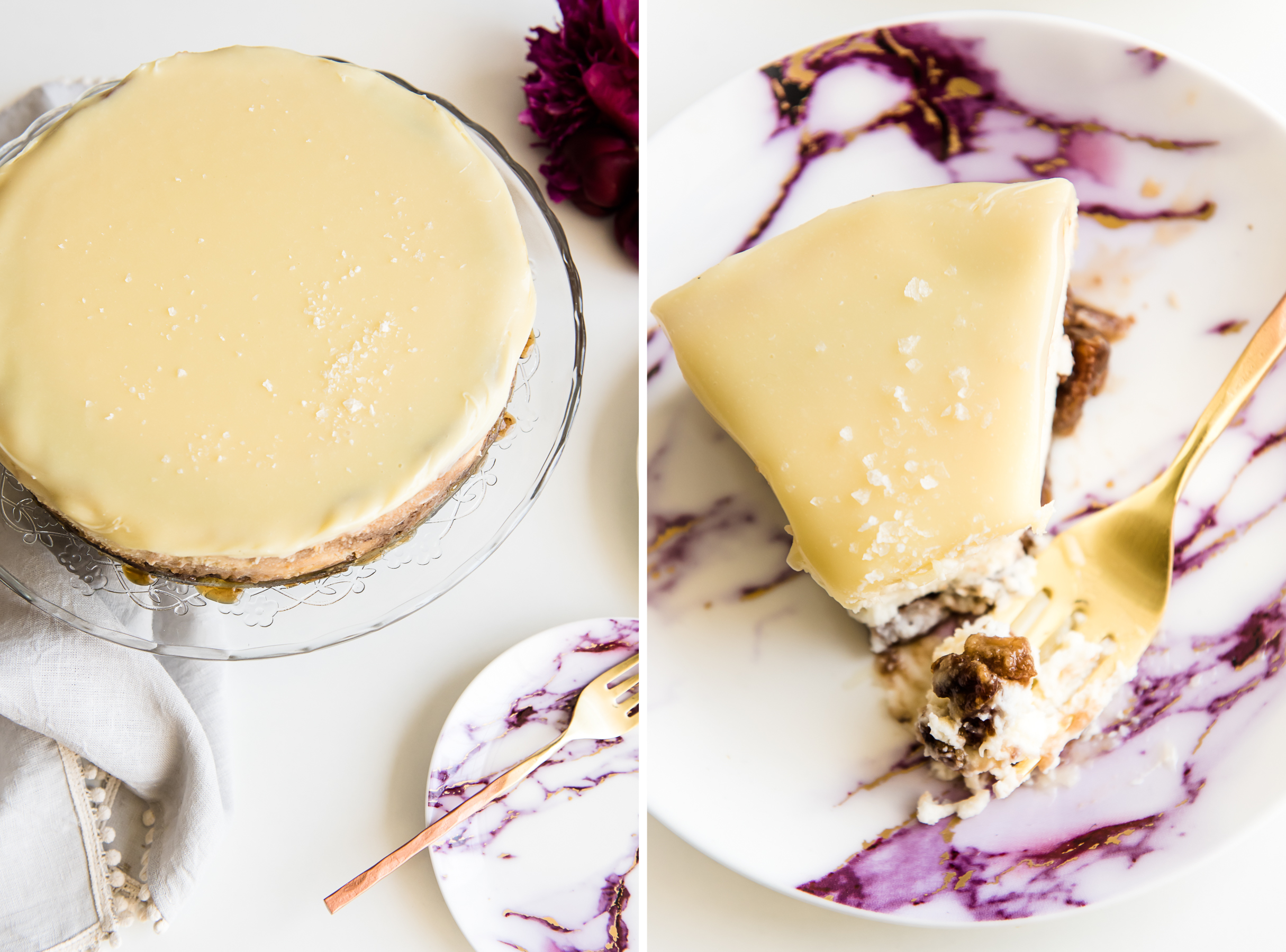 Pecan Brittle Mascarpone Cheesecake | Gather a Table