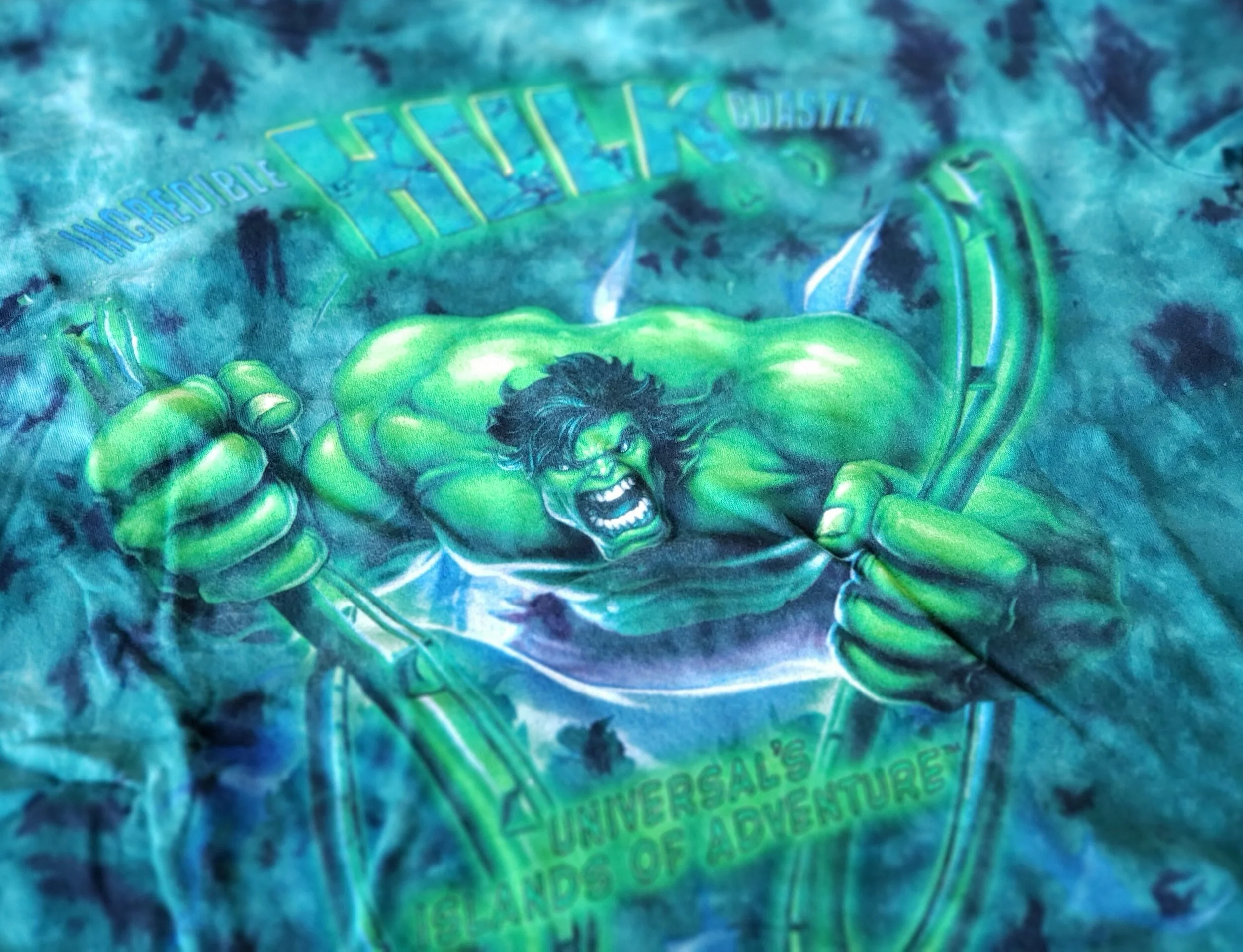 Vintage Incredible Hulk Coaster Ride T 