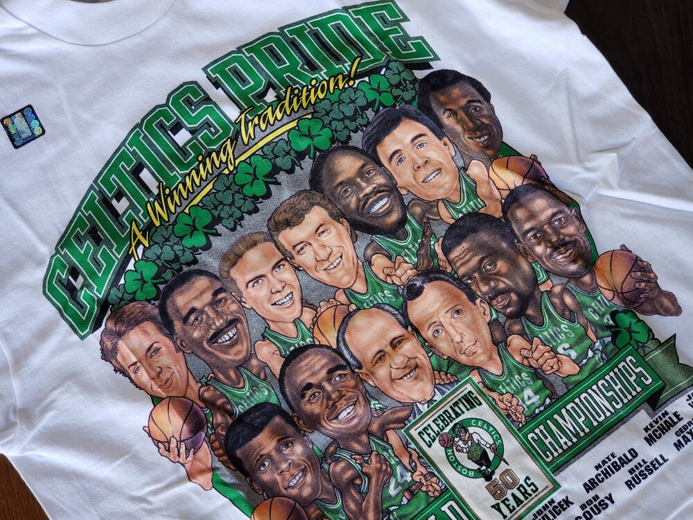 Vintage Boston Celtics Pride Caricature T-shirt size M (new with