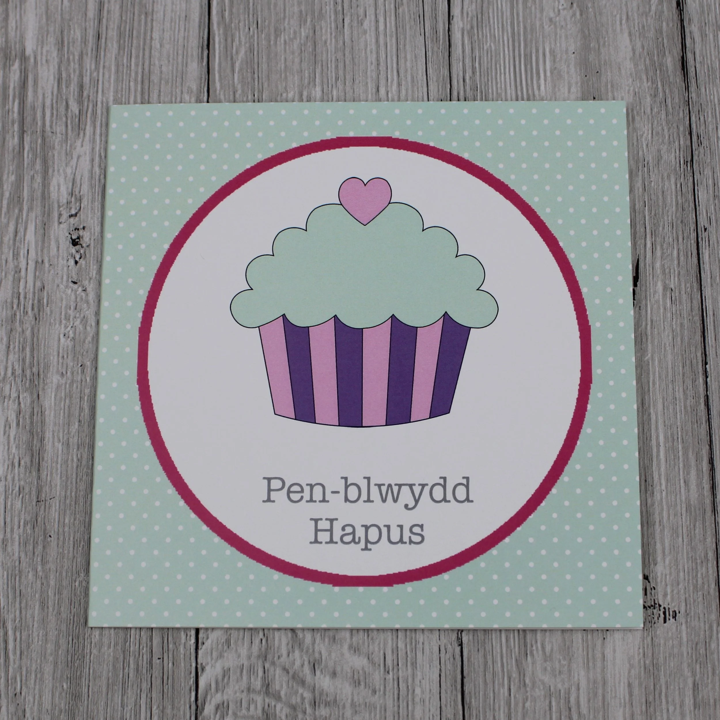 Cerdyn Pen-blwydd Hapus Cacen (CP46)