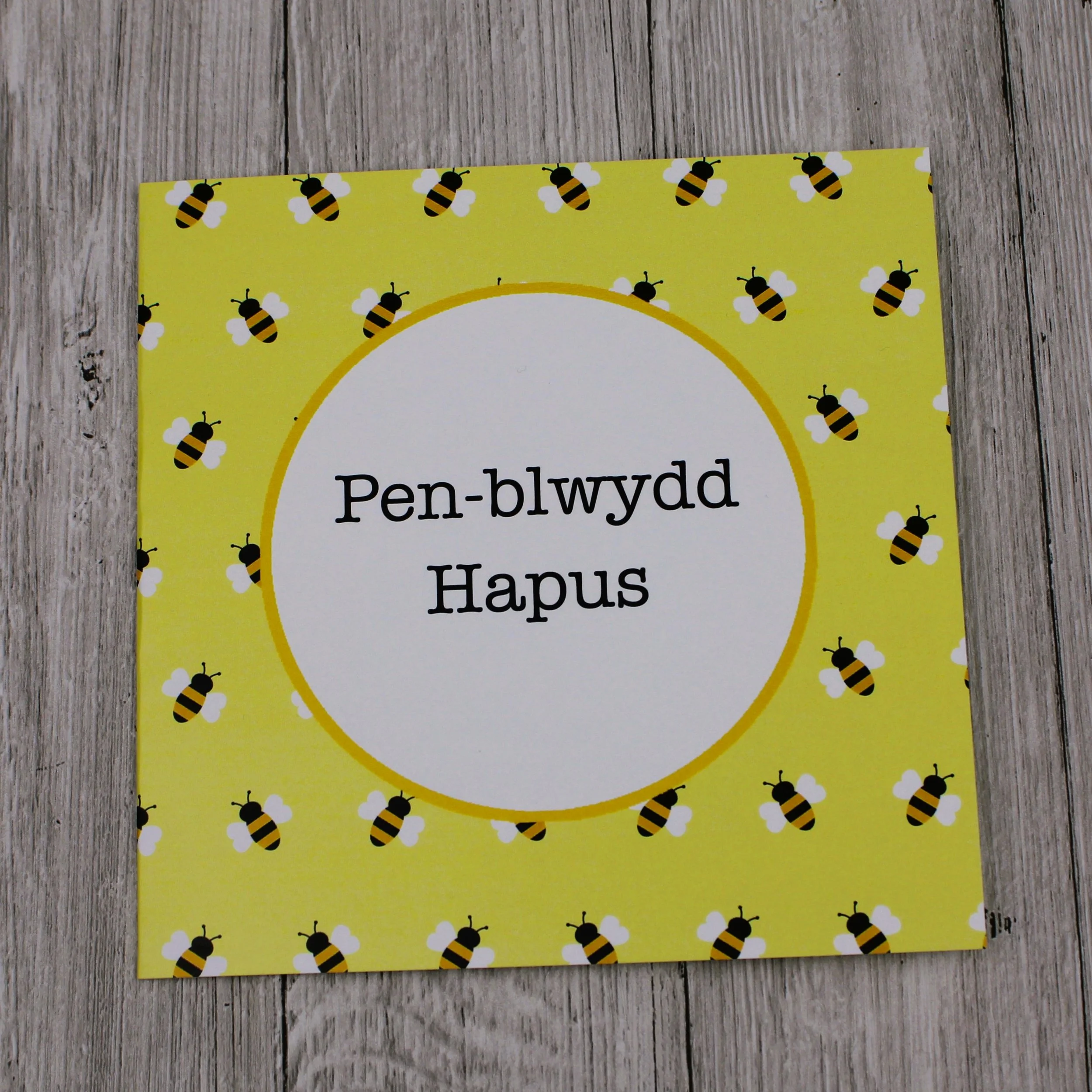 Cerdyn Pen-blwydd Hapus Gwenyn (CP38)
