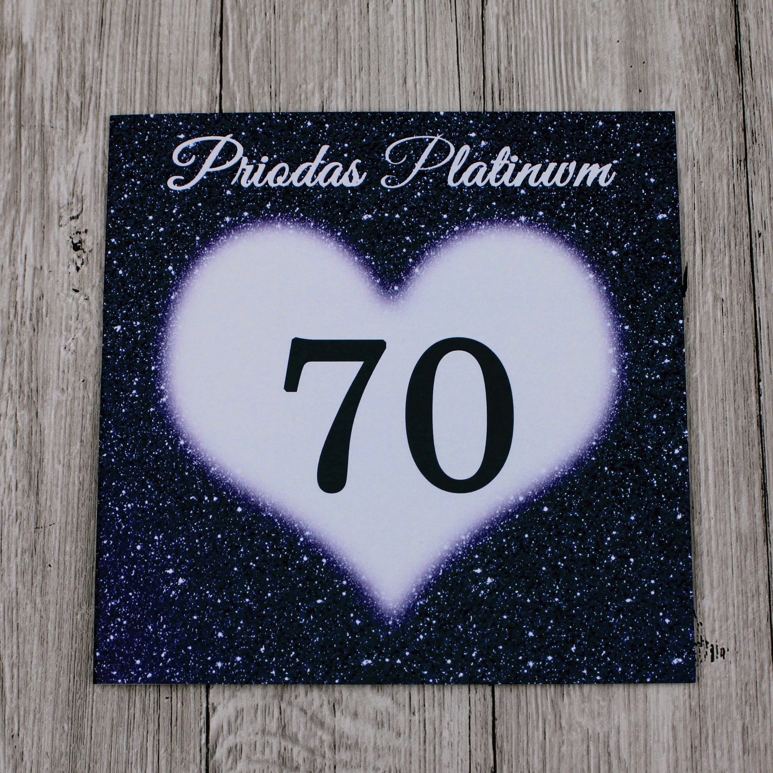 Cerdyn Pen-blwydd Priodas Platiwm (CP62)