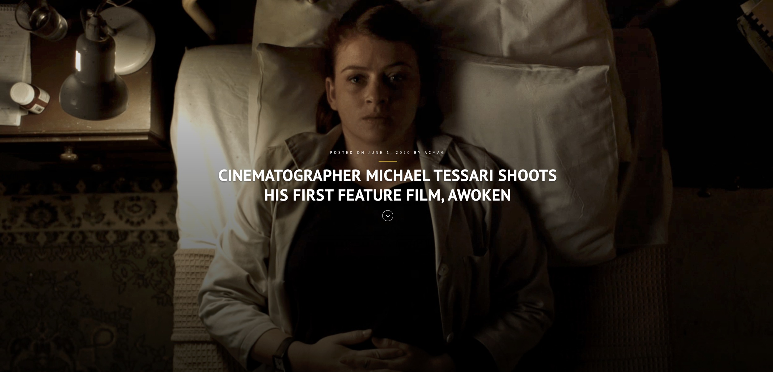 Awoken featured in Australian Cinematographers Society magazine