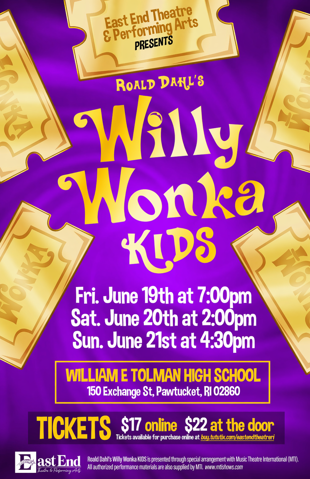 First Act Show: Willy Wonka Kids