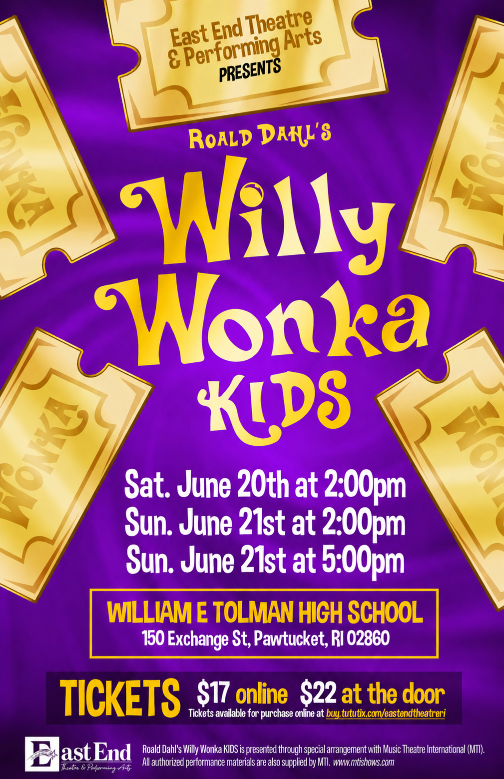 First Act Show: Willy Wonka Kids