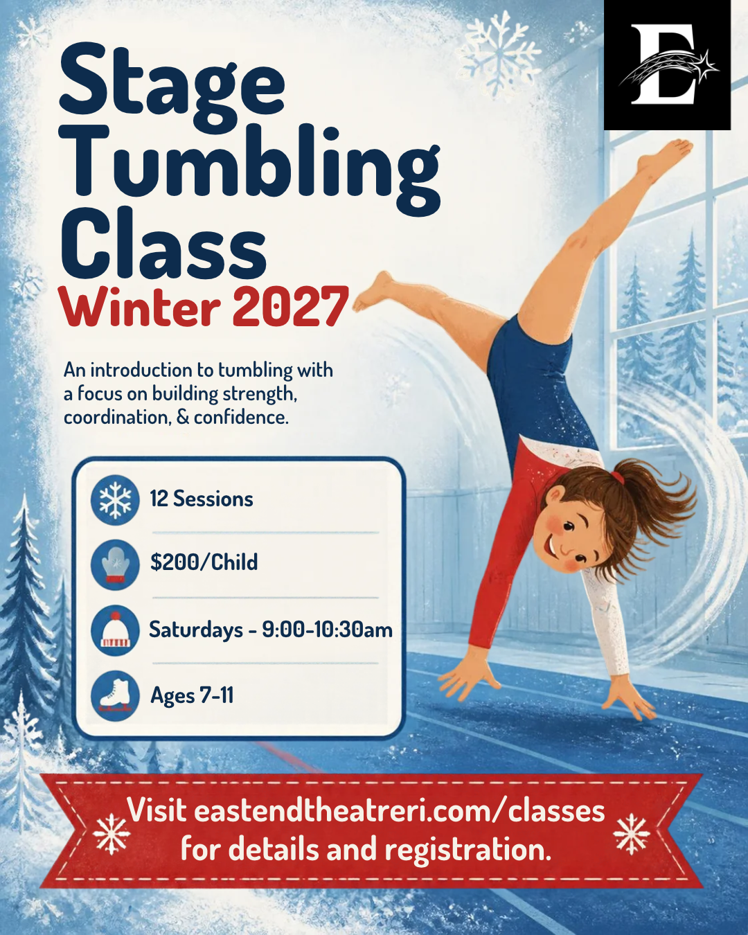 Winter Tumbling Class Registration Opens