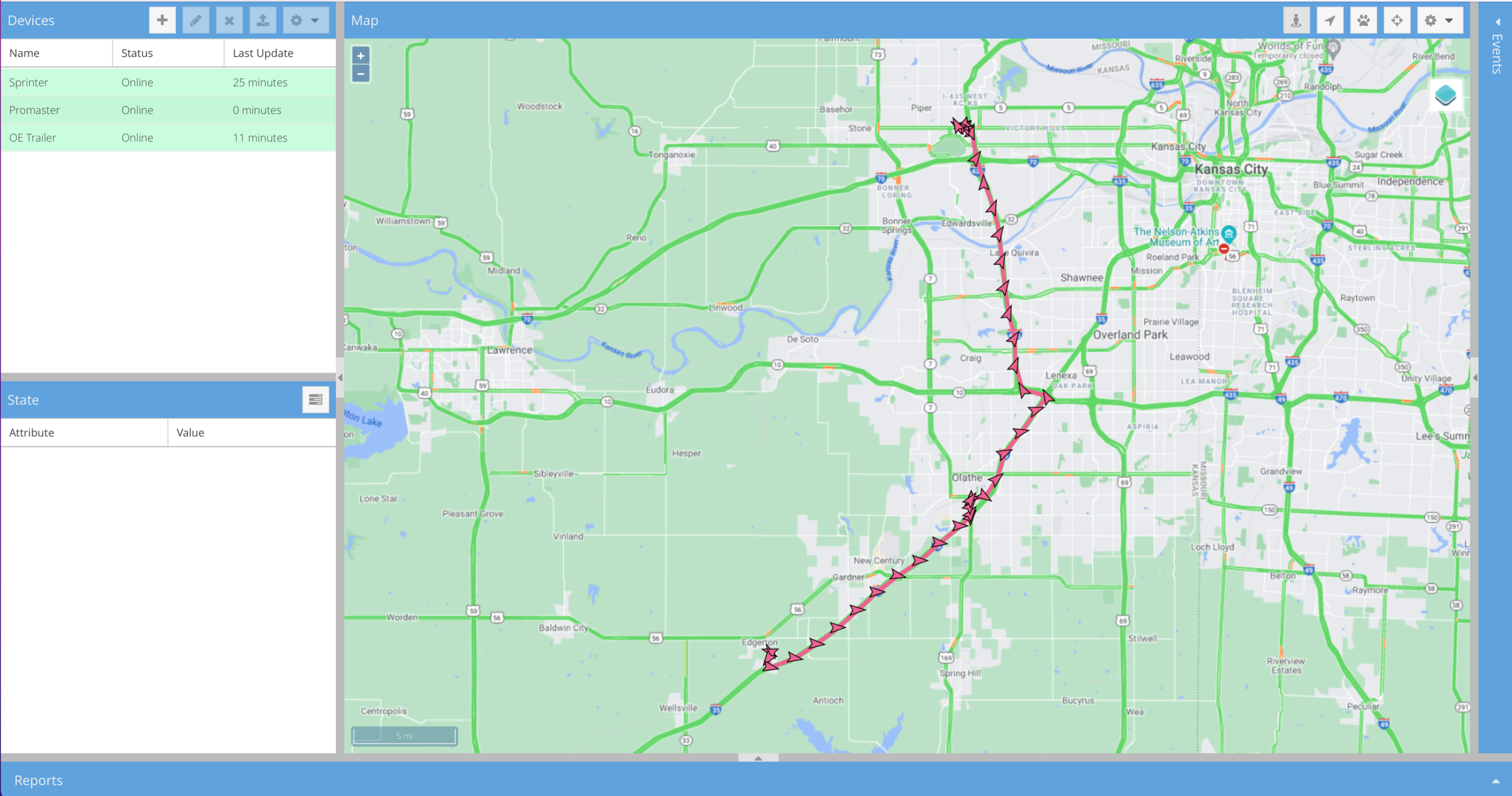 Hybrid Cloud GPS Tracking