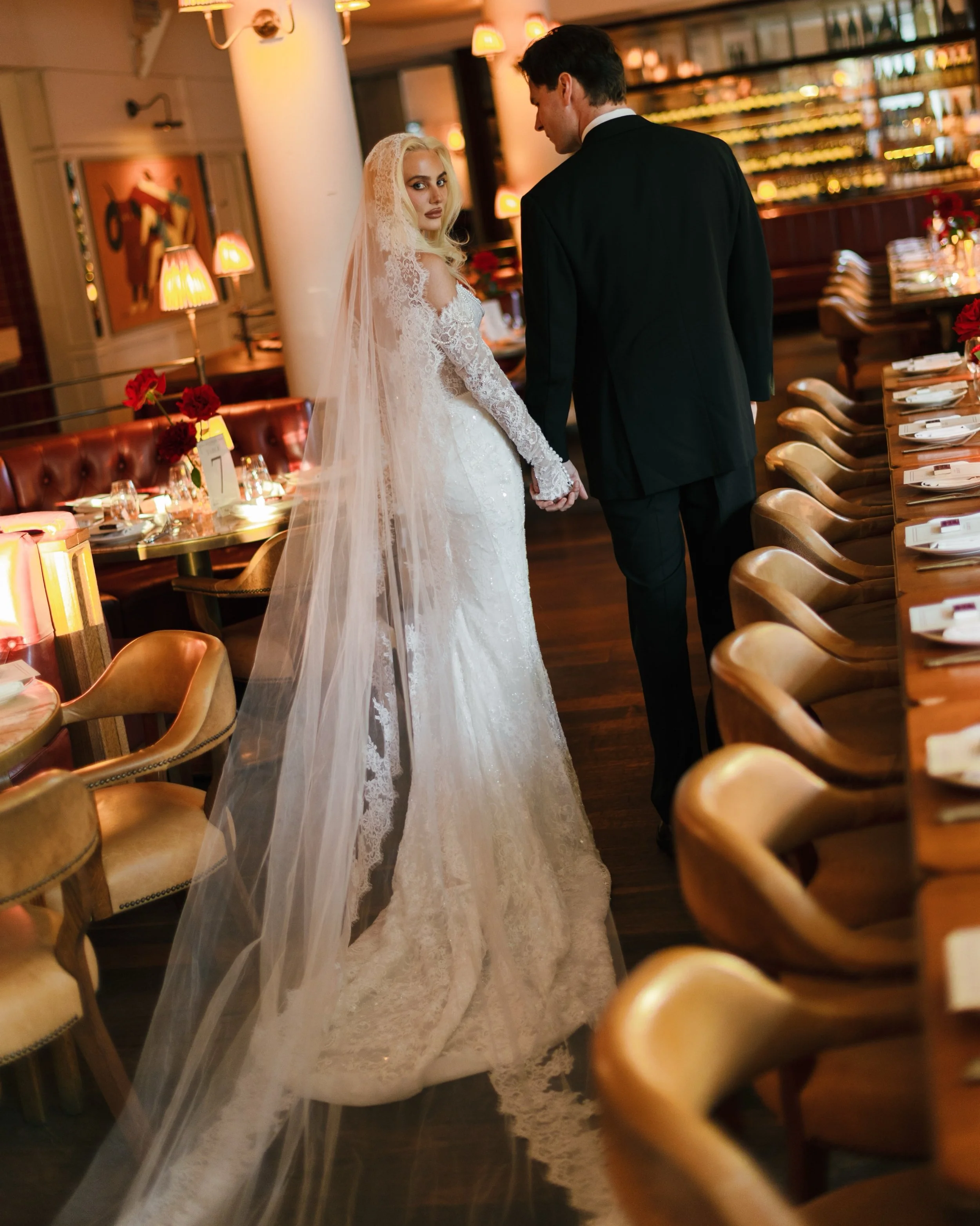 The details of a timeless wedding reception at Armorica Brasserie for the wedding reception of B&amp;Z.

Brought to life through rich burgundy tones, warm lighting, beautifully crafted plates, and considered pours &mdash; every element creating an at