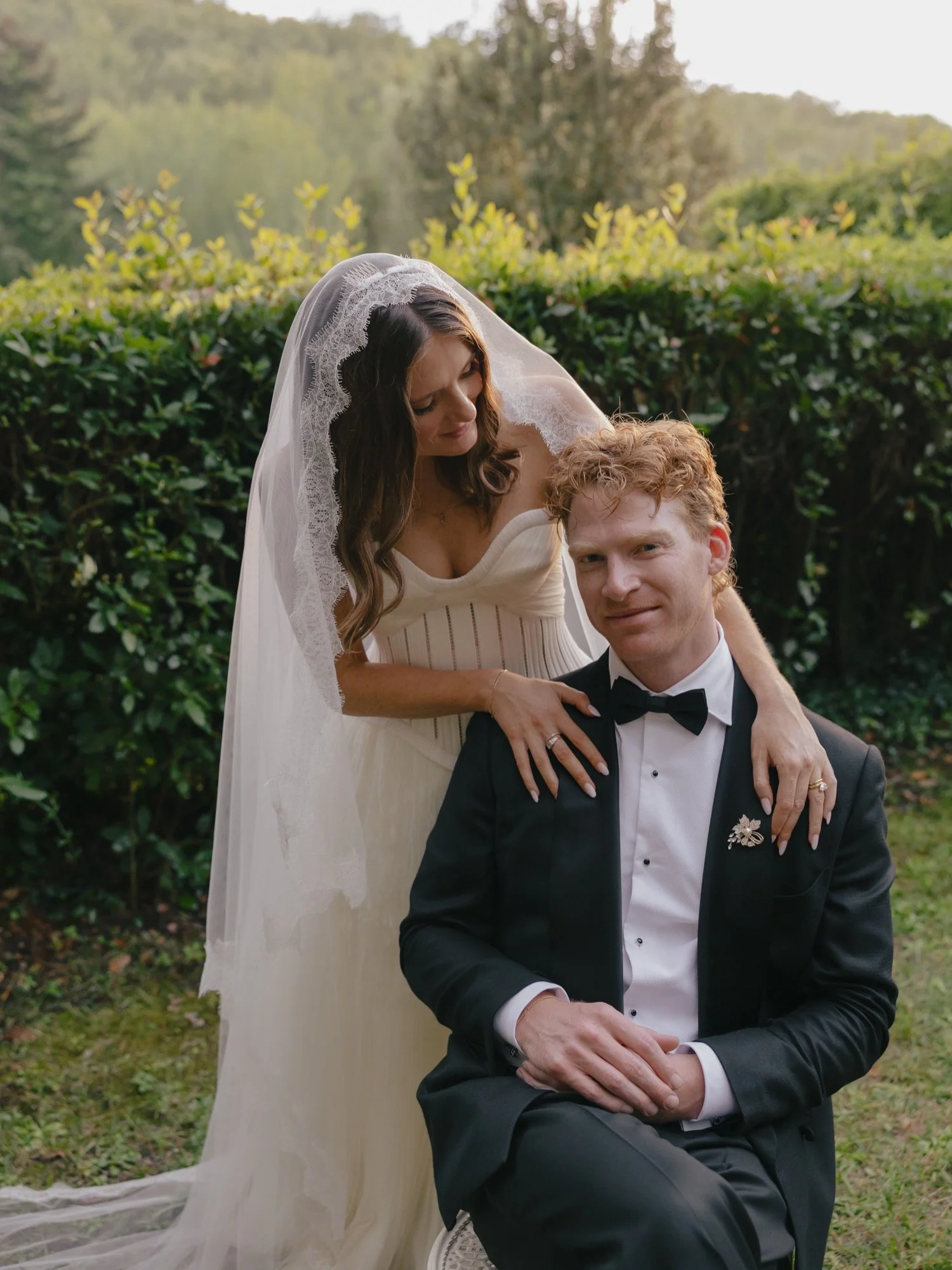 Maddie &amp; Angus celebrated their love story with a distinct London-meets-Kiwi sensibility at the historic Antico Convento i Cappuccini in the Italian countryside.

The bride wore a stunning @daniellefrankel corseted gown which set&nbsp;the tone fo
