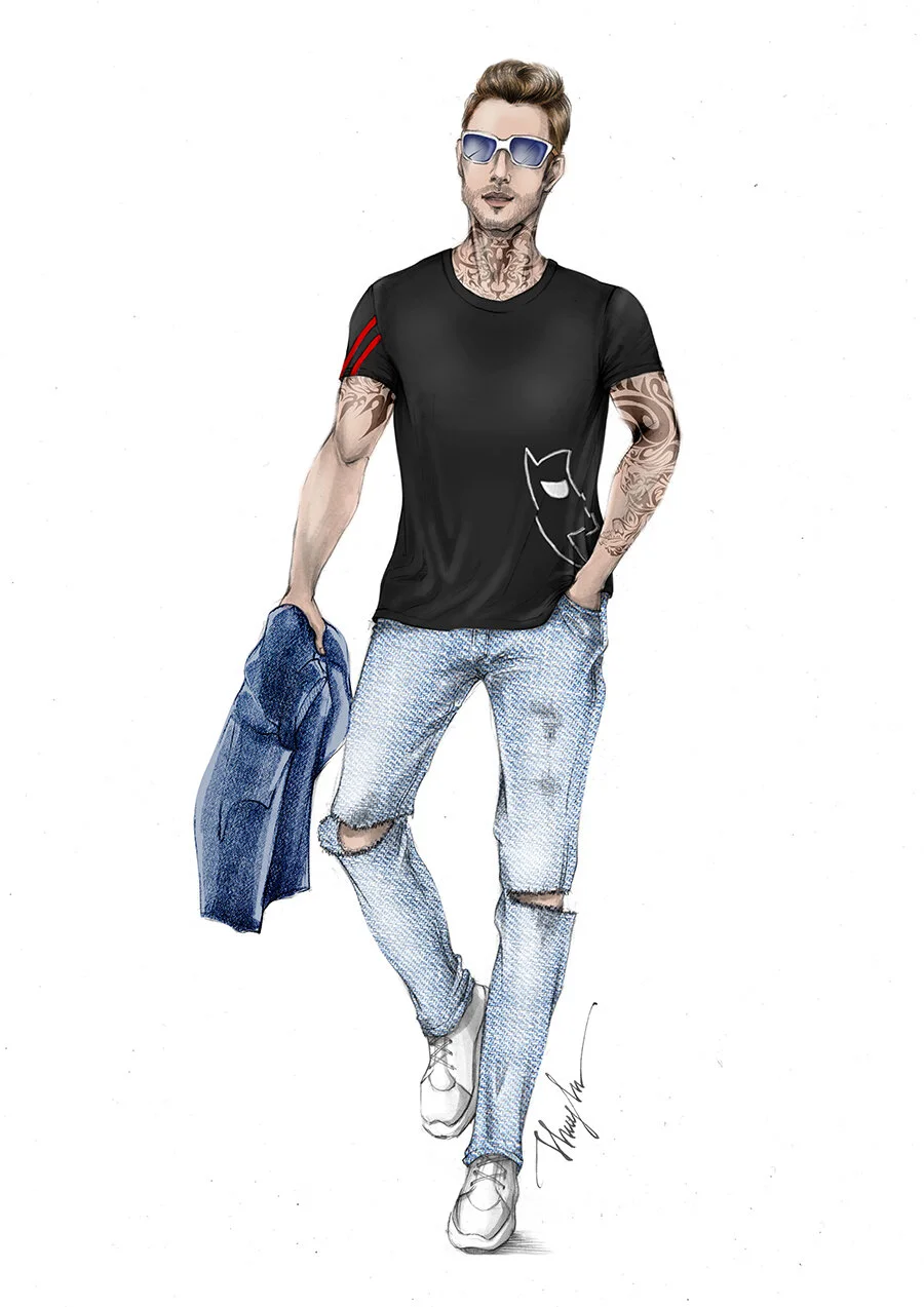 Comissioned fashion illustration