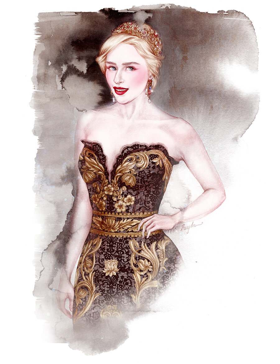 Bui Thuy An - Mixed media fashion illustration -Emilia.jpg