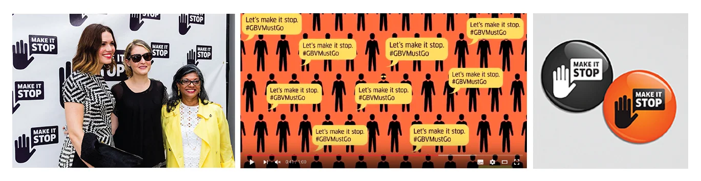 PSI Caribbean (Population Services International) campaign Make It Stop, building awareness and positive action against gender based violence.