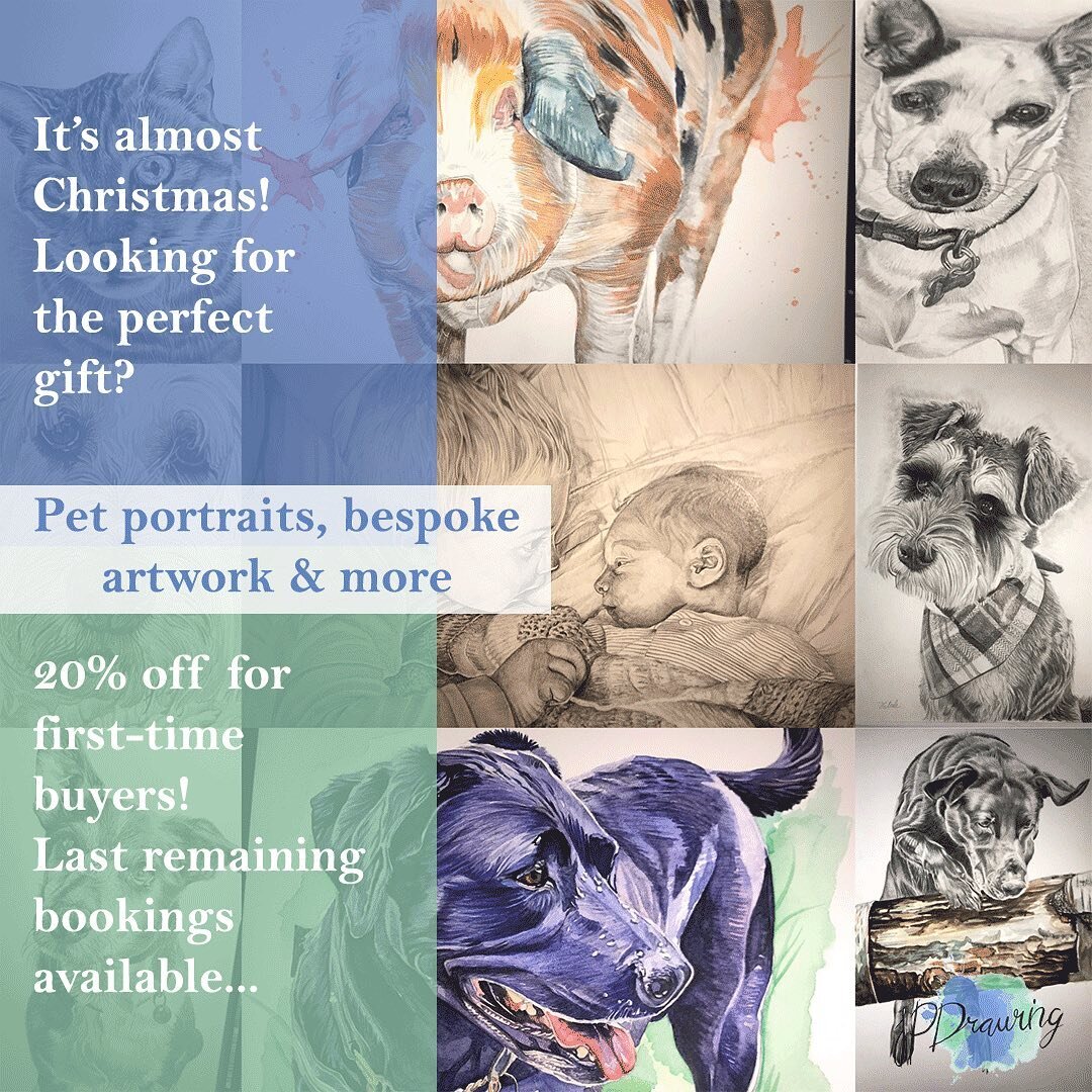20% off for first-time buyers! 
+free framing included 
Watercolour and pencil drawings available
✏️ 🎨 
DM me for enquiries
.
.
.
.
#giftideas #christmasgifts #watercolour 
#dogsofinstagram #dogsofinsta #realismdrawing #bespoke #drawings #commission