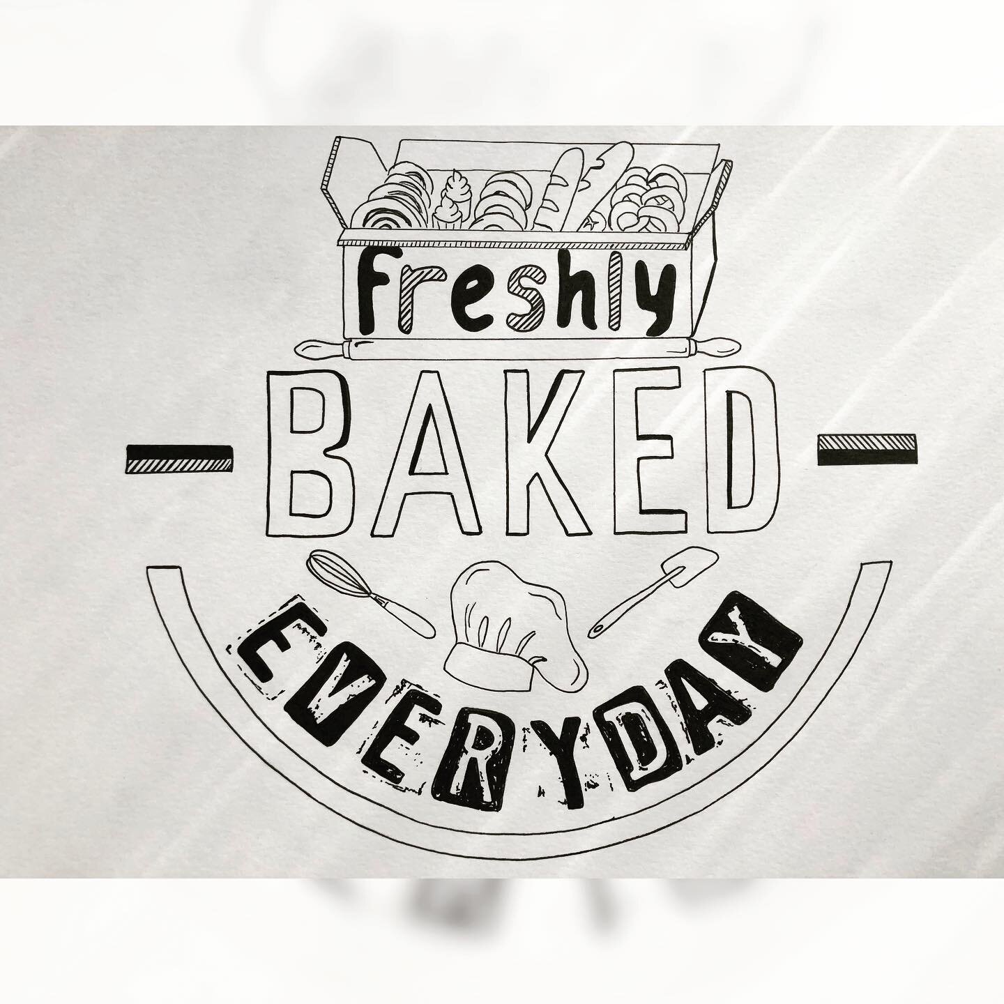 Bakery Mural Design #3
Verdict is I liked the old school stamp style on this one but think I need to make the &ldquo;freshly&rdquo; a little more vintage in style to match the rest of the design&hellip;
.
.
.
.
#wallmural #muralart #graphicdesign #le