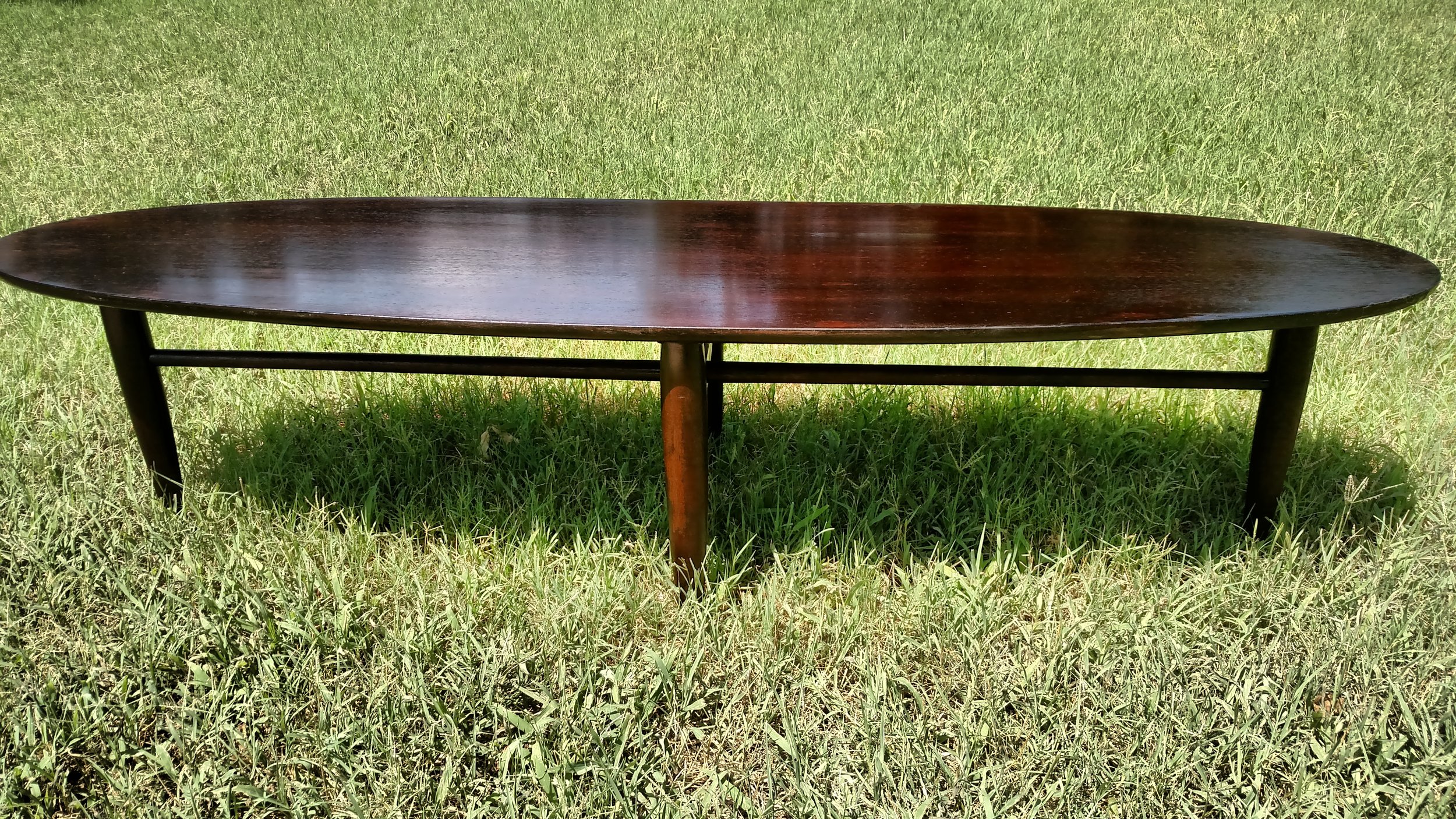 Refinished Mid-Century Surfboard Table