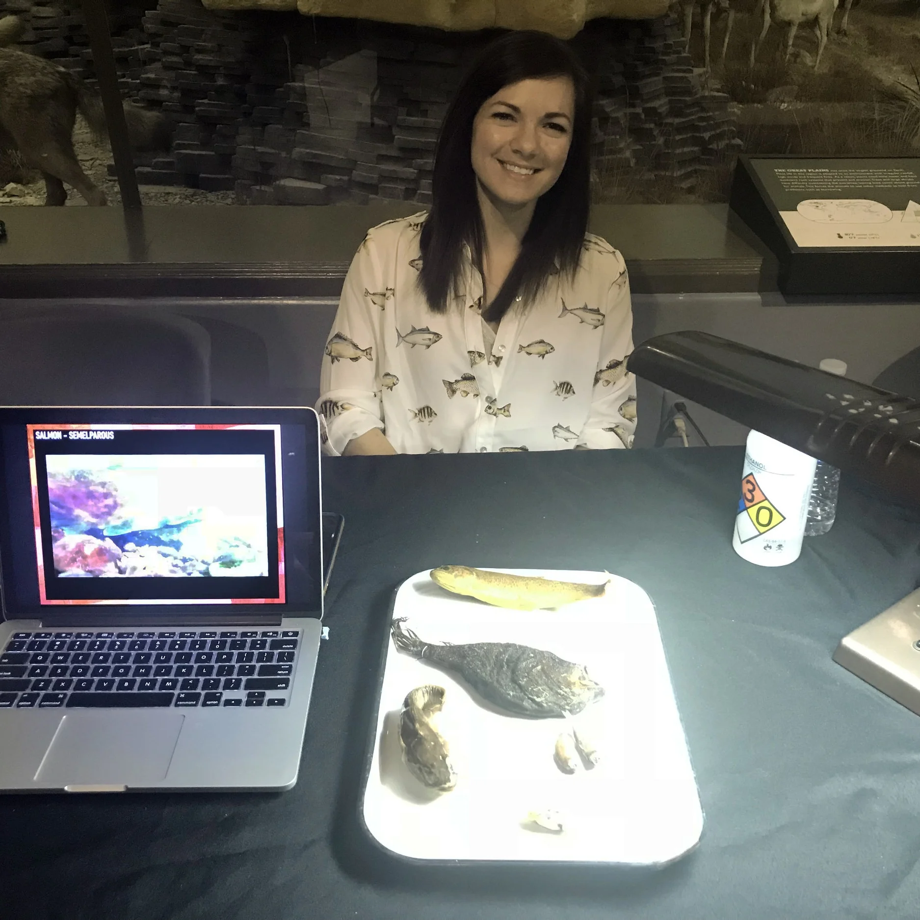 Fish Reproduction Booth: Sexy Science at the KU Natural History Museum, February 2017