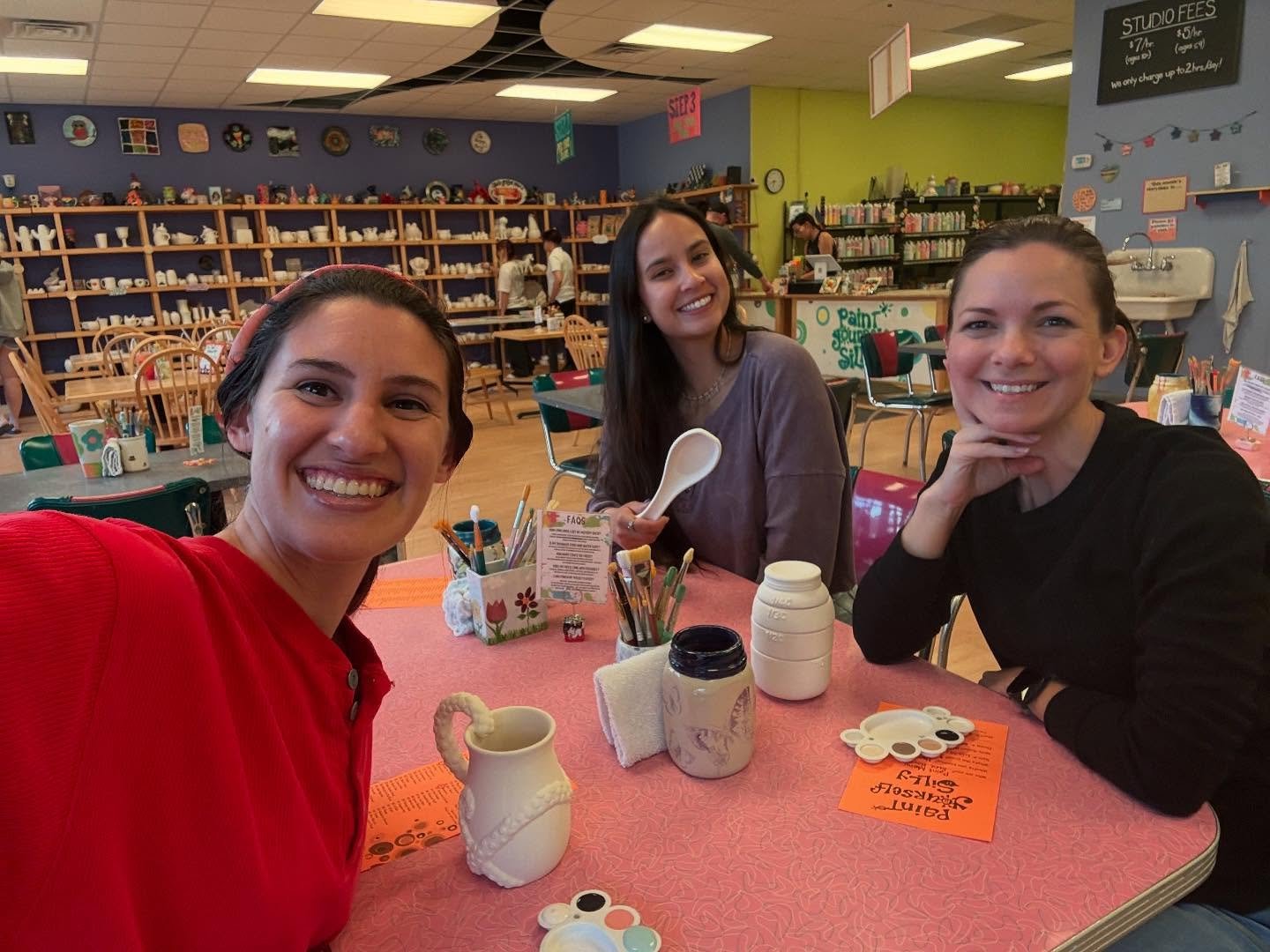 The LAMP Lab members all have birthdays within a little over a week of each other, so we went out to celebrate by making some new creations! 

We all went for the home use creations with some measuring cups, a spoon rest, and a mug! There were defini