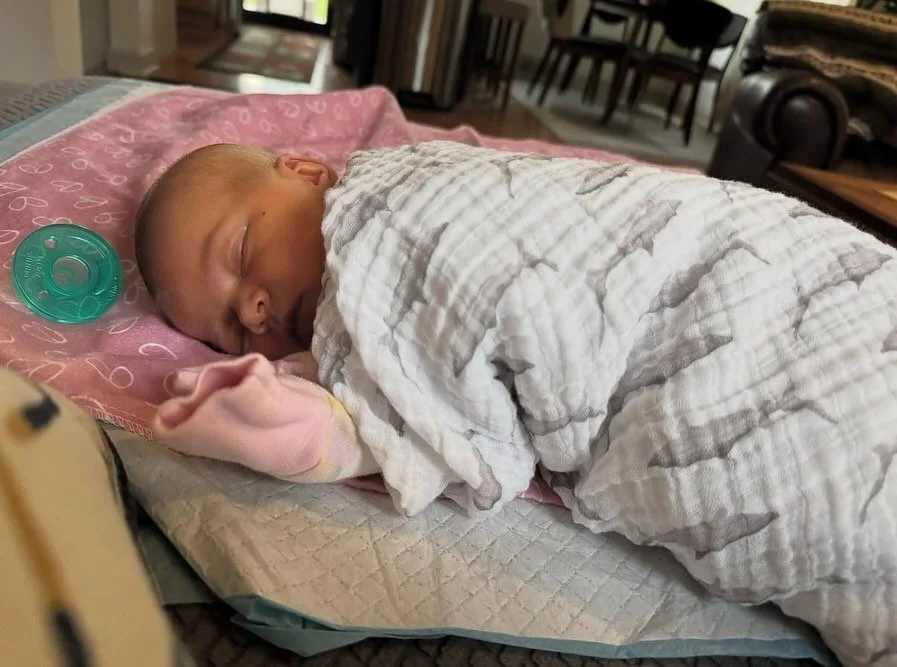 Meet our sweetest new addition to The Lamp Lab, Ava Martin. 

Ava has been in the world for almost two weeks now and has already helped review @runawaybabycx&rsquo;s proposal and loves her fishy-themed clothes. She has already proved to be the most h