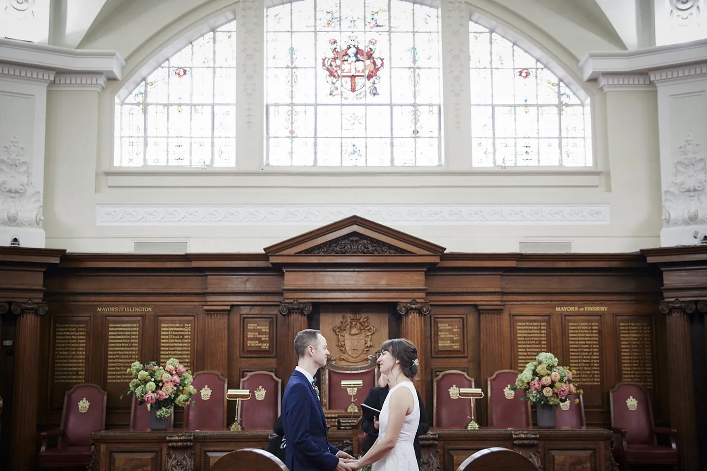 Wedding ceremony at Islington Town Hall