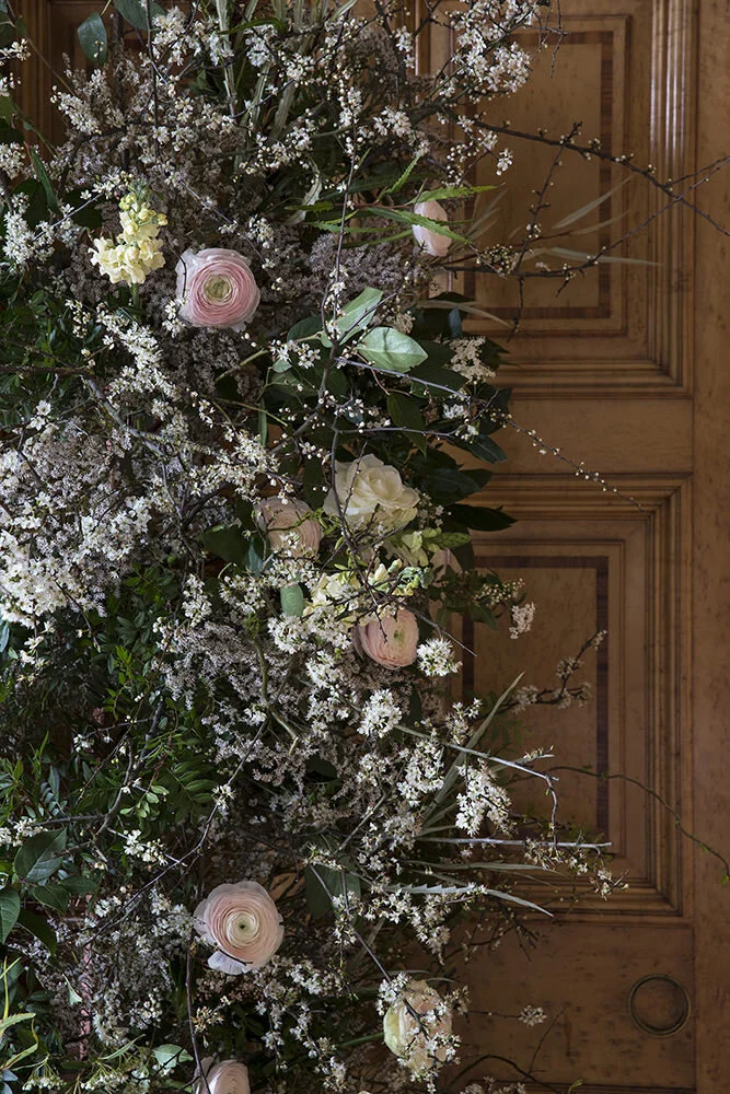 Floral arch detail, Orchardleigh Estate