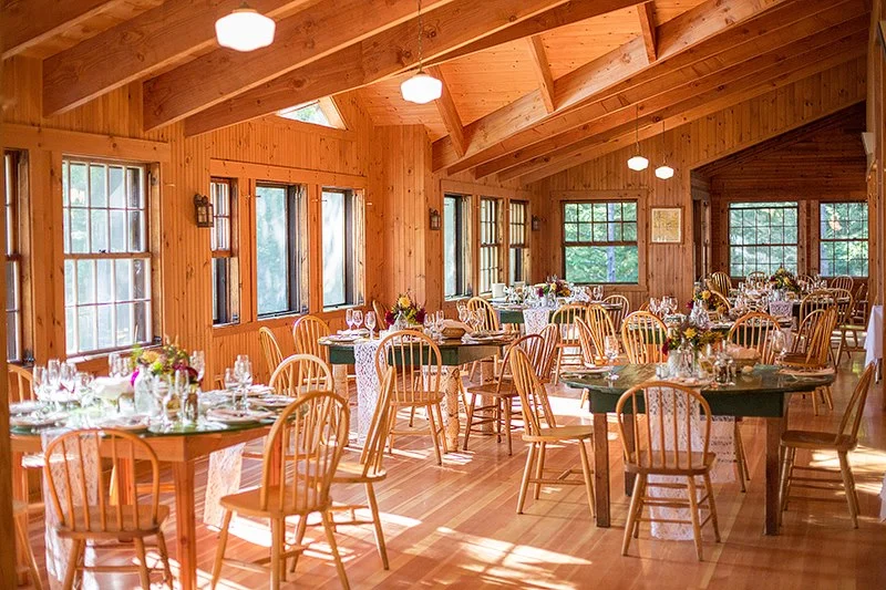 Malloy Weddings | New England wedding planner | Wedding reception on Squam Lake