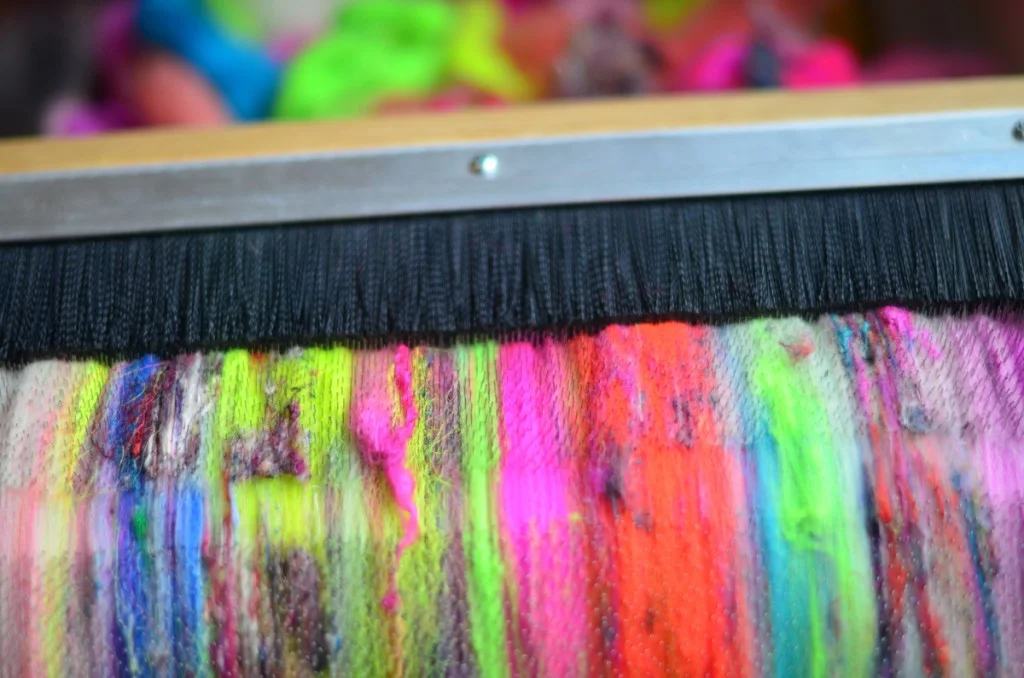 Art Batt on the Drum Carder
