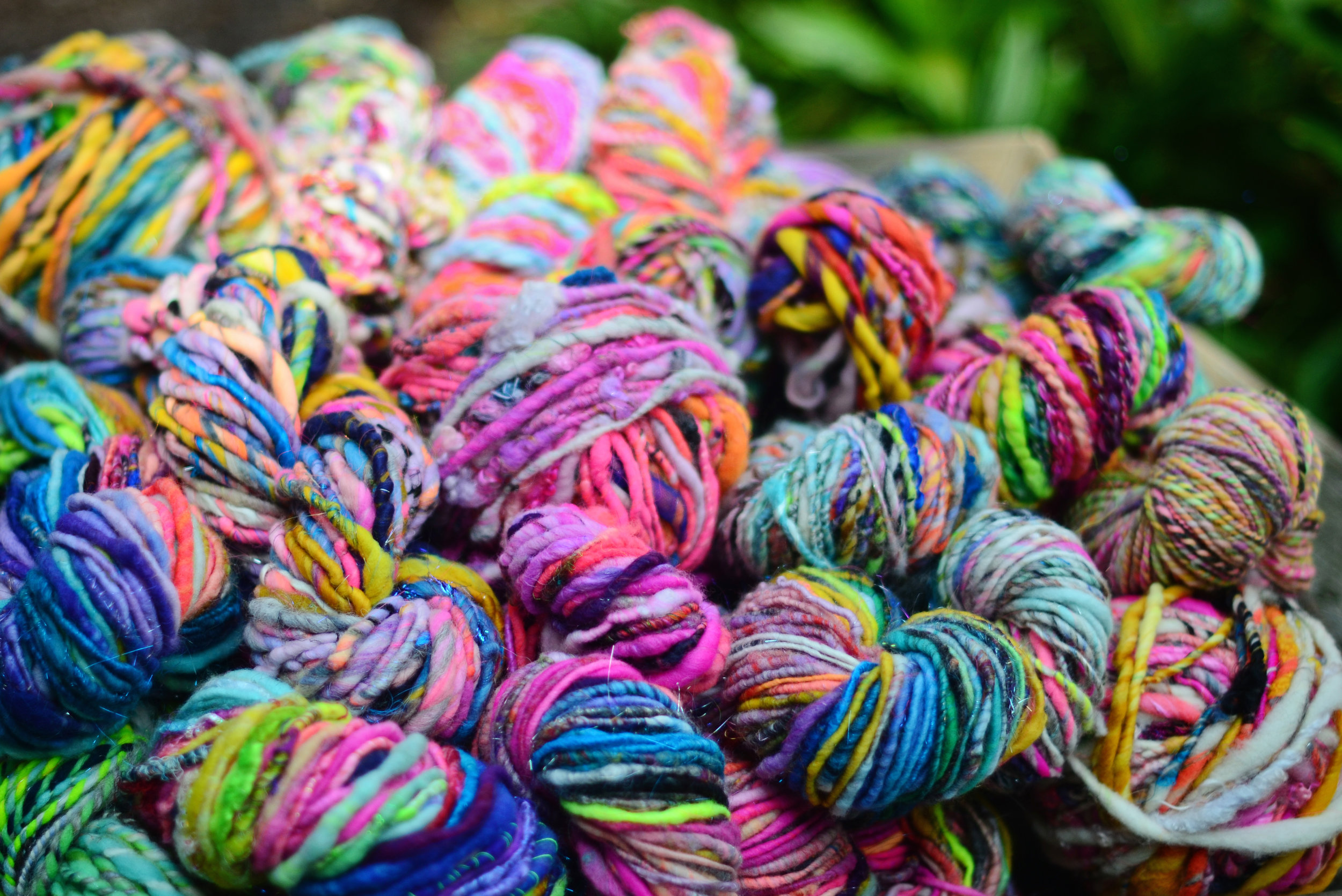 Hand spun art yarn