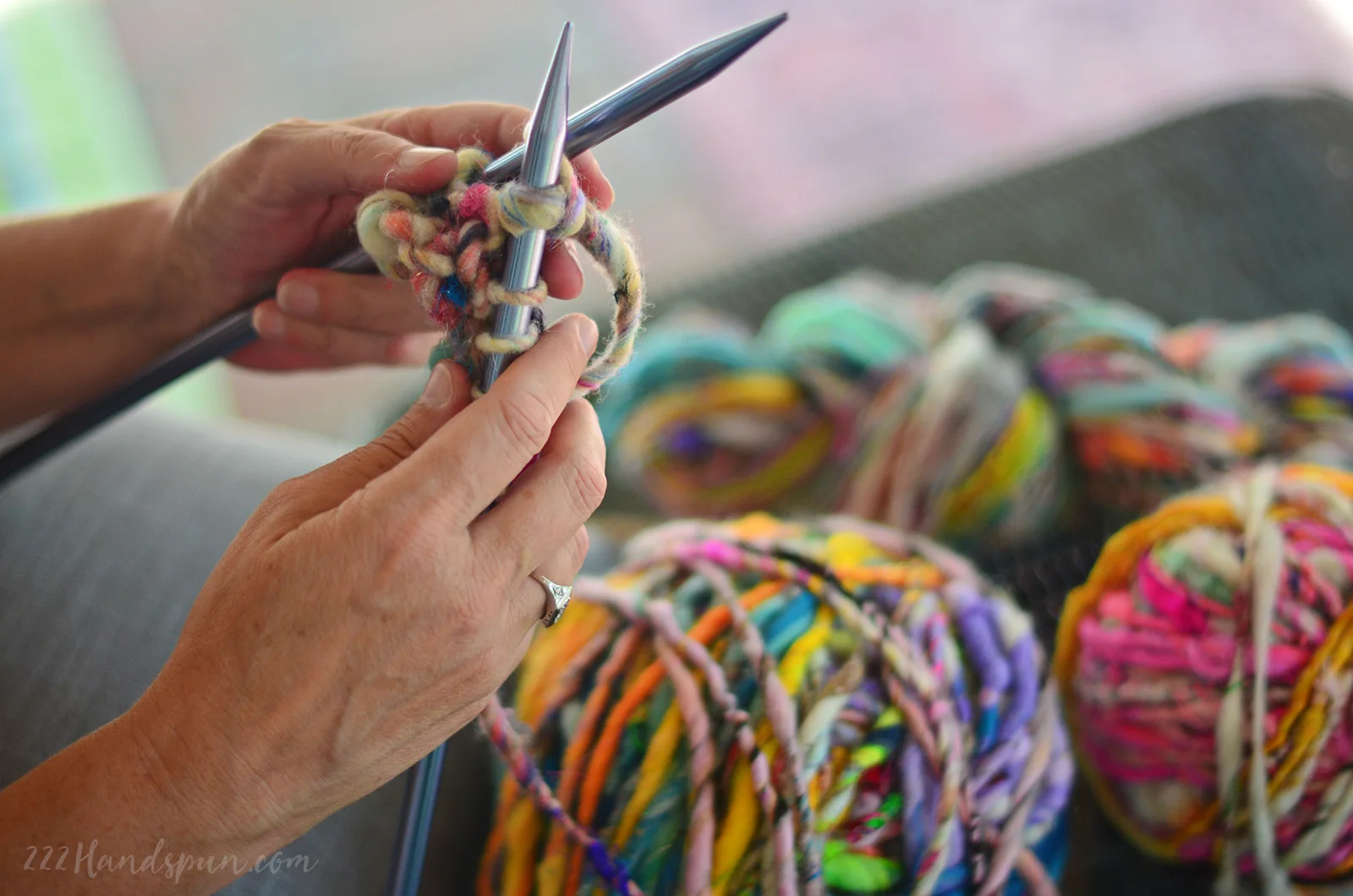 Knitting with Handspun Art Yarn - 222 Handspun